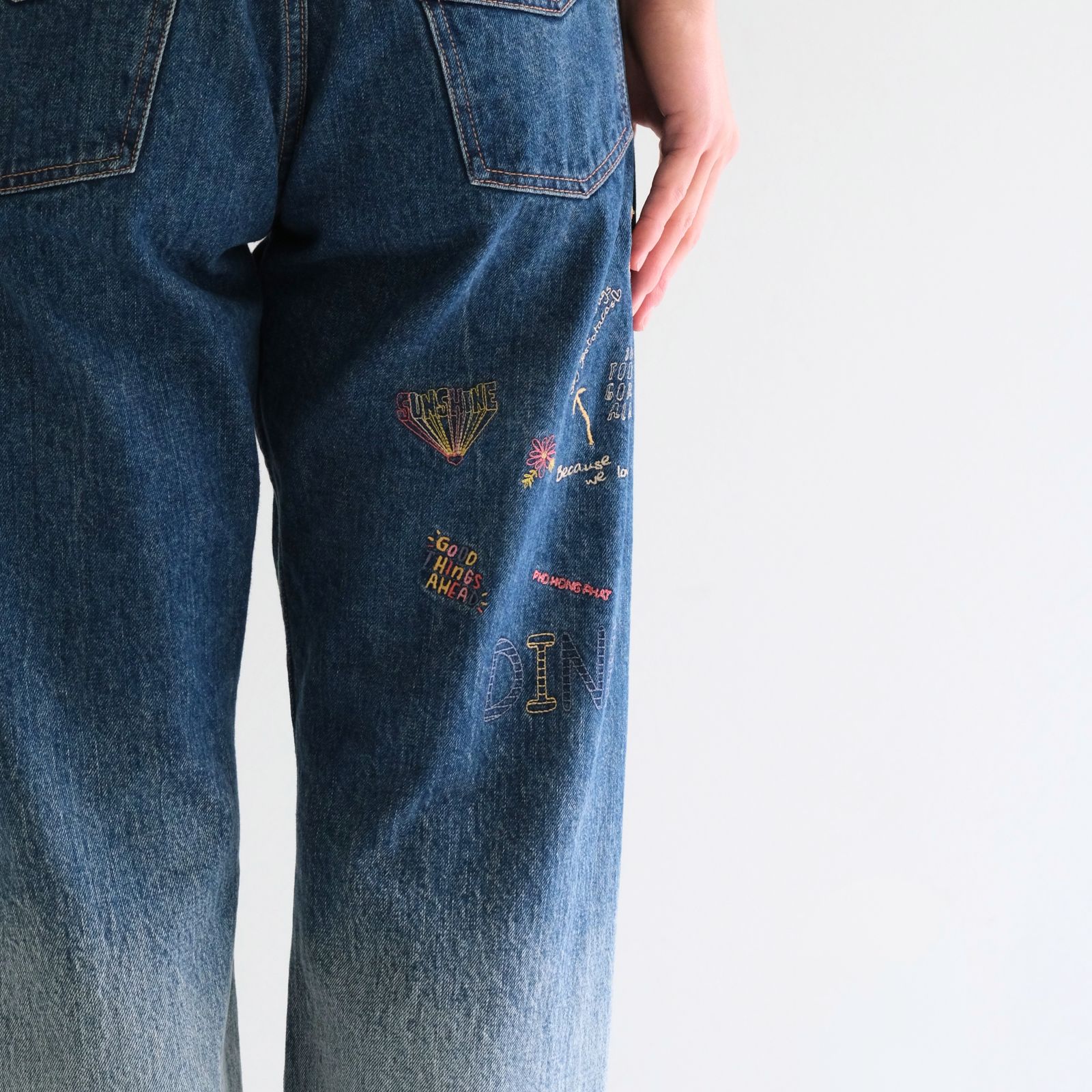 "JUDE Ⅱ" HIPPIE New Standard Straight by 66 Selvedge Denim / 「JUDE Ⅱ」ヒッピー ニュースタンダードストレート バイ 66セルビッジデニム（CRASH BLUE）