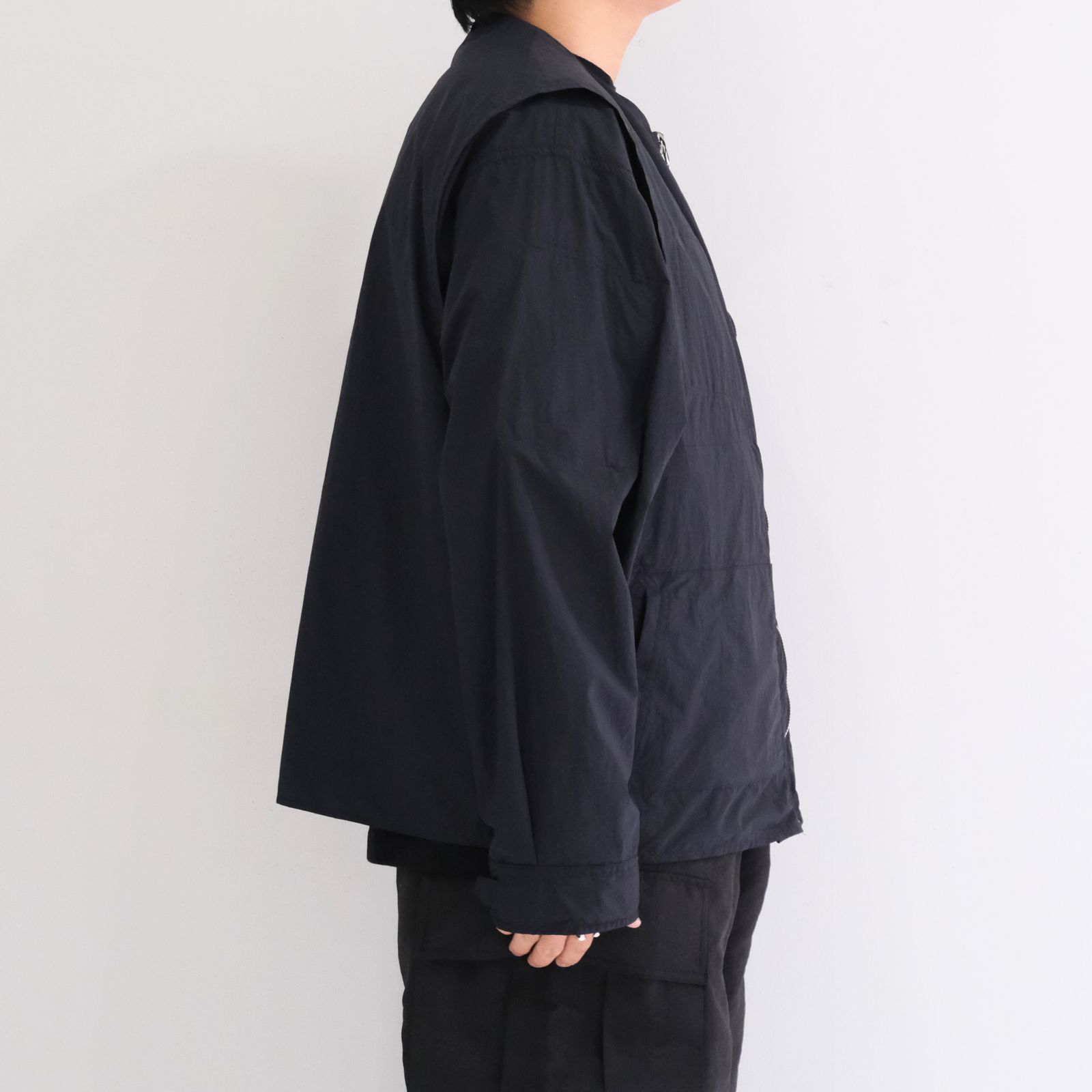 Weathering Nylon Reversible 4Way JKT / ウェザリングナイロンリバーシブル4Wayジャケット（OFF BLACK）