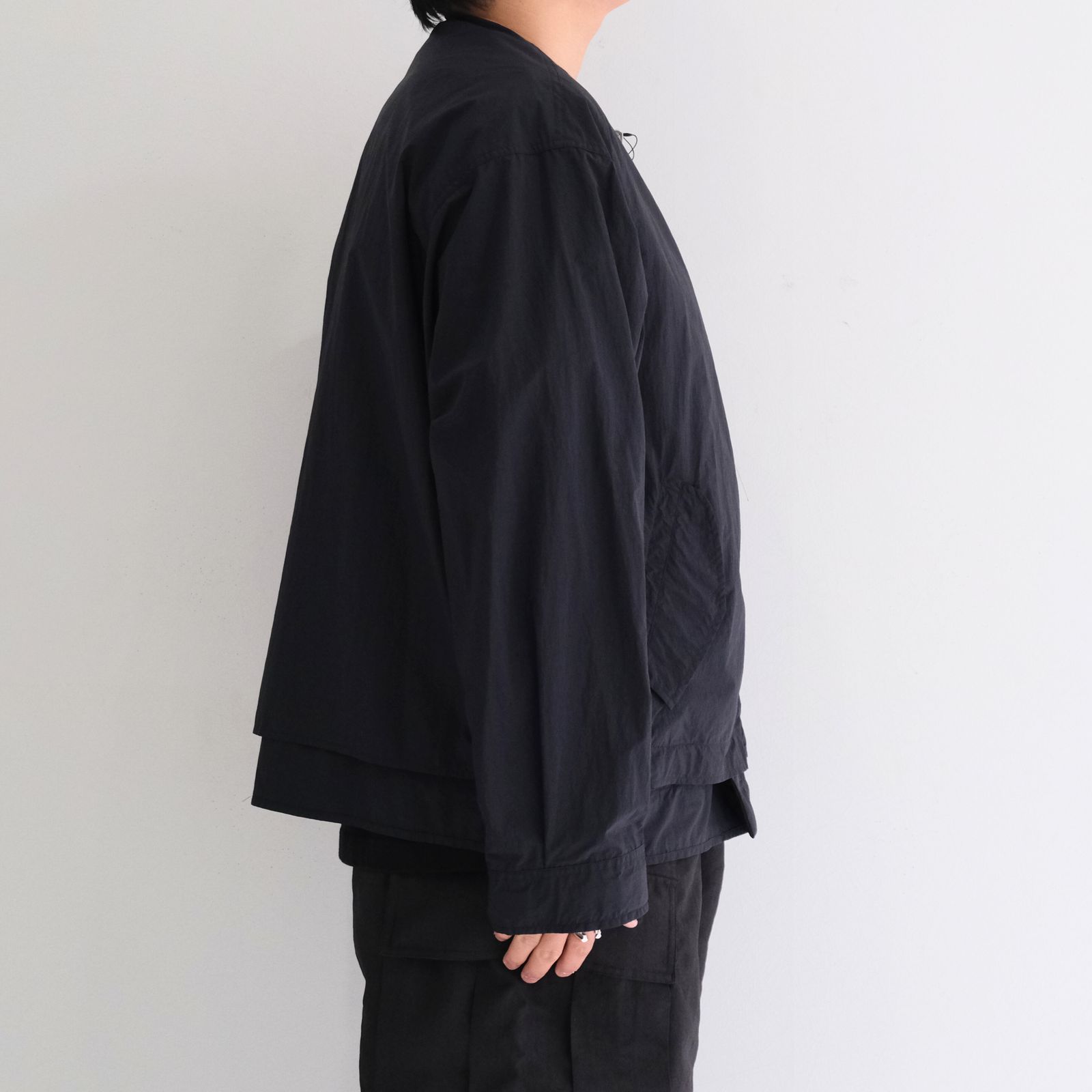 Weathering Nylon Reversible 4Way JKT / ウェザリングナイロンリバーシブル4Wayジャケット（OFF BLACK）
