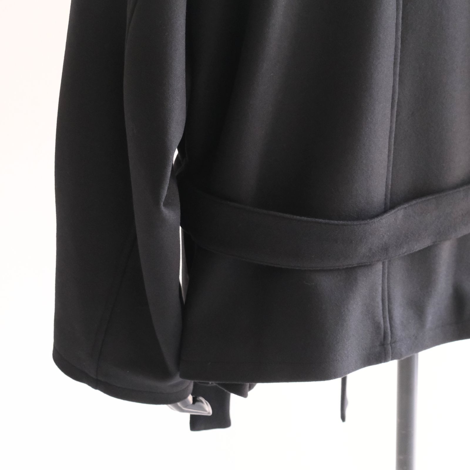 【残り1点】Wool Raglan Pea Coat（Black）