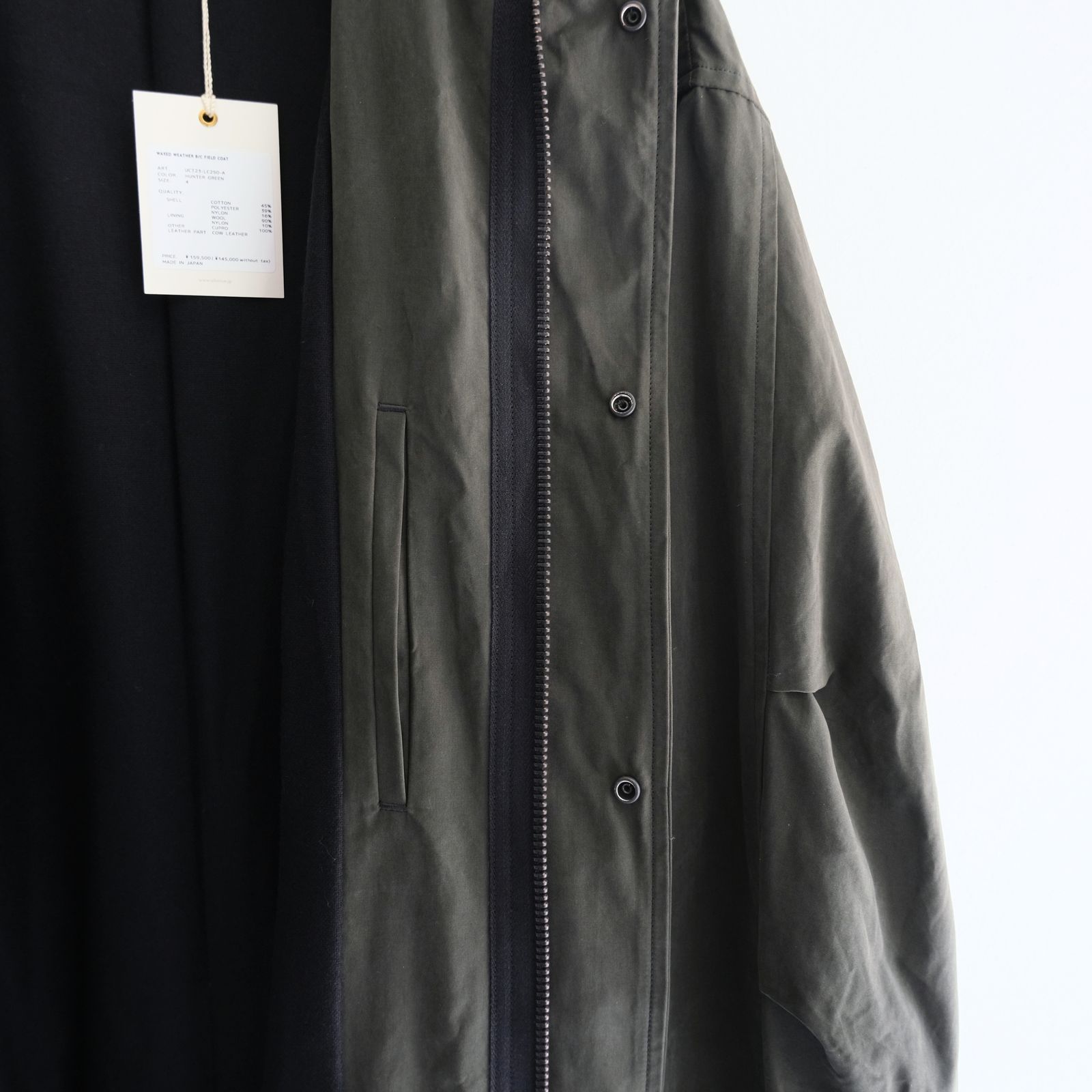 【残り1点】WAXED WEATHER B/C FIELD COAT（HUNTER GREEN）