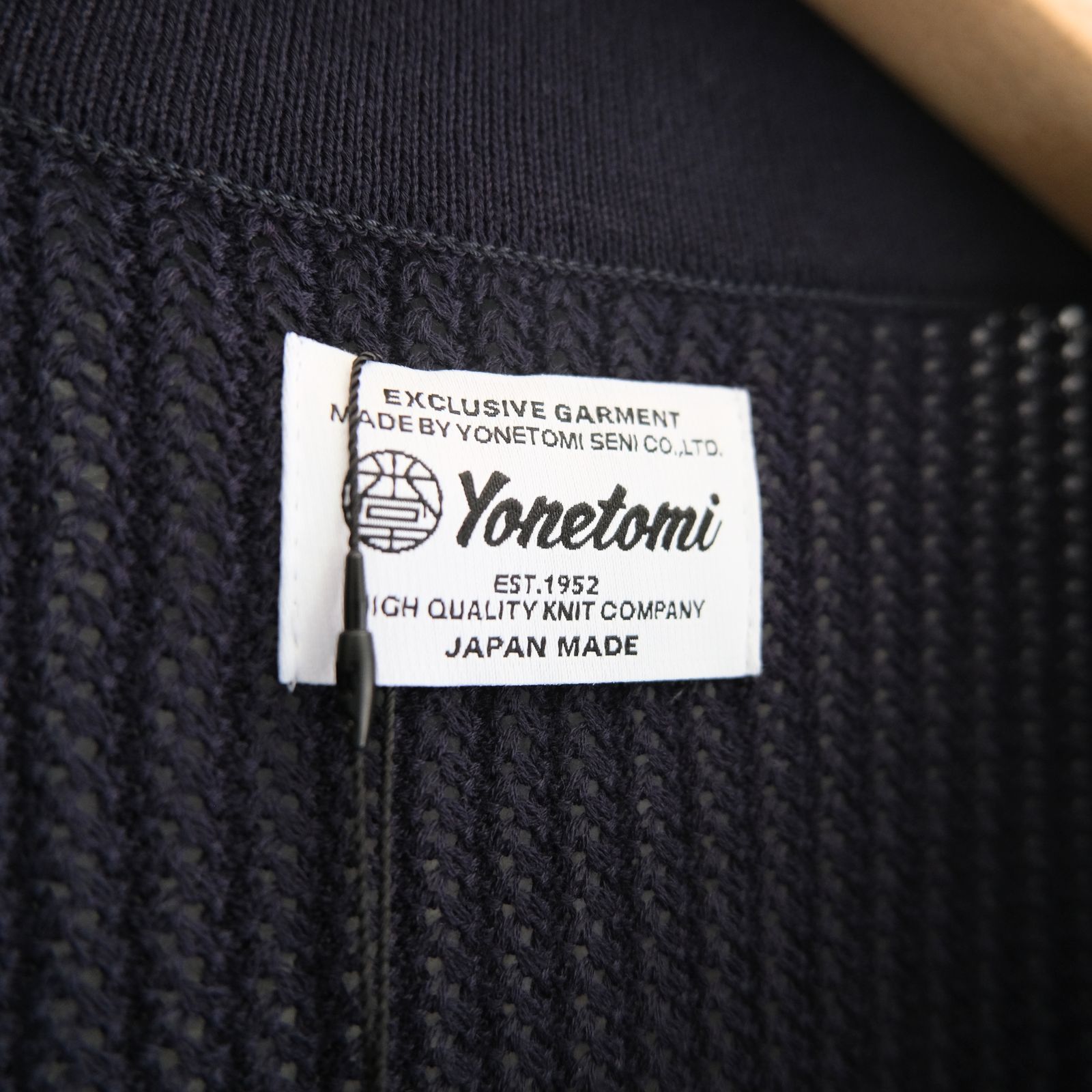 COTTON SUKASHI KNIT S/T / （NAVY）