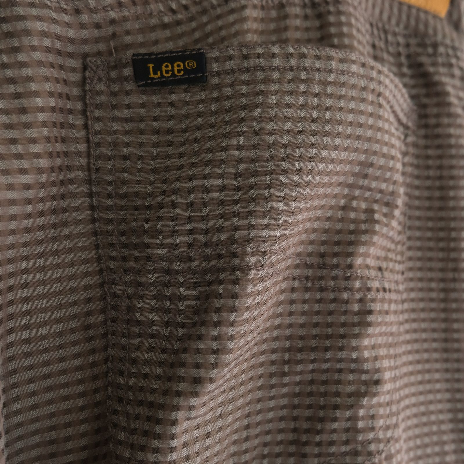 Lee / SEVEN BY SEVEN  / SHEER COWBOY PANTS ‐Gingham Check Indian fabric‐ /