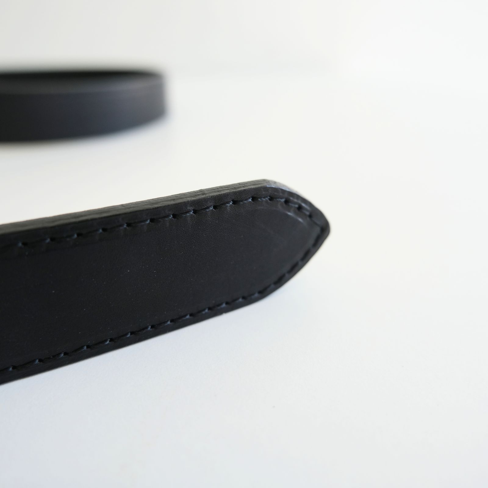 【残り1点】SLIDE BUCKLE BELT（BLACK (NICKEL) ）