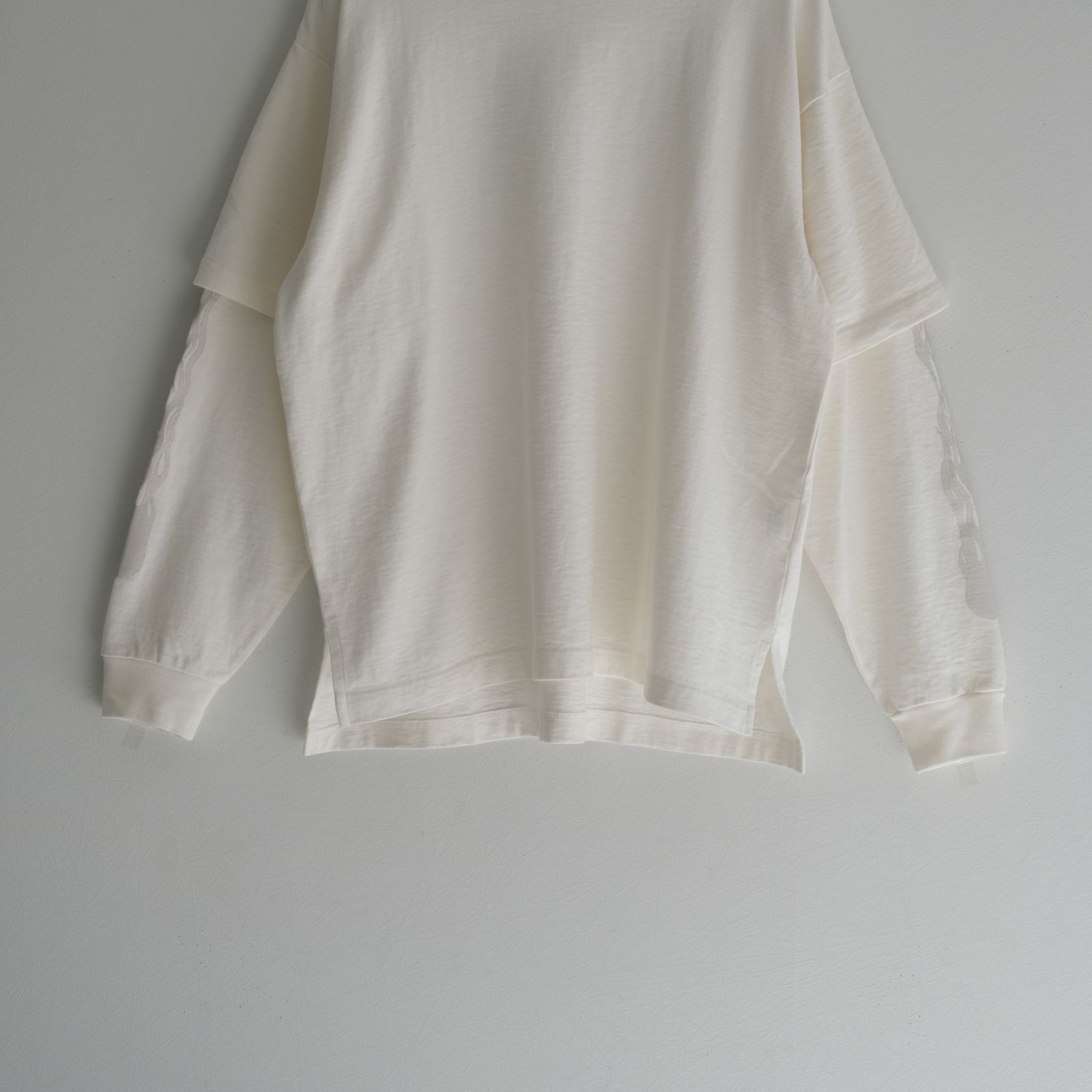 MC LAYERED LS TEE / ロングスリーブ / レイヤード / プリント /  OFF WHITE