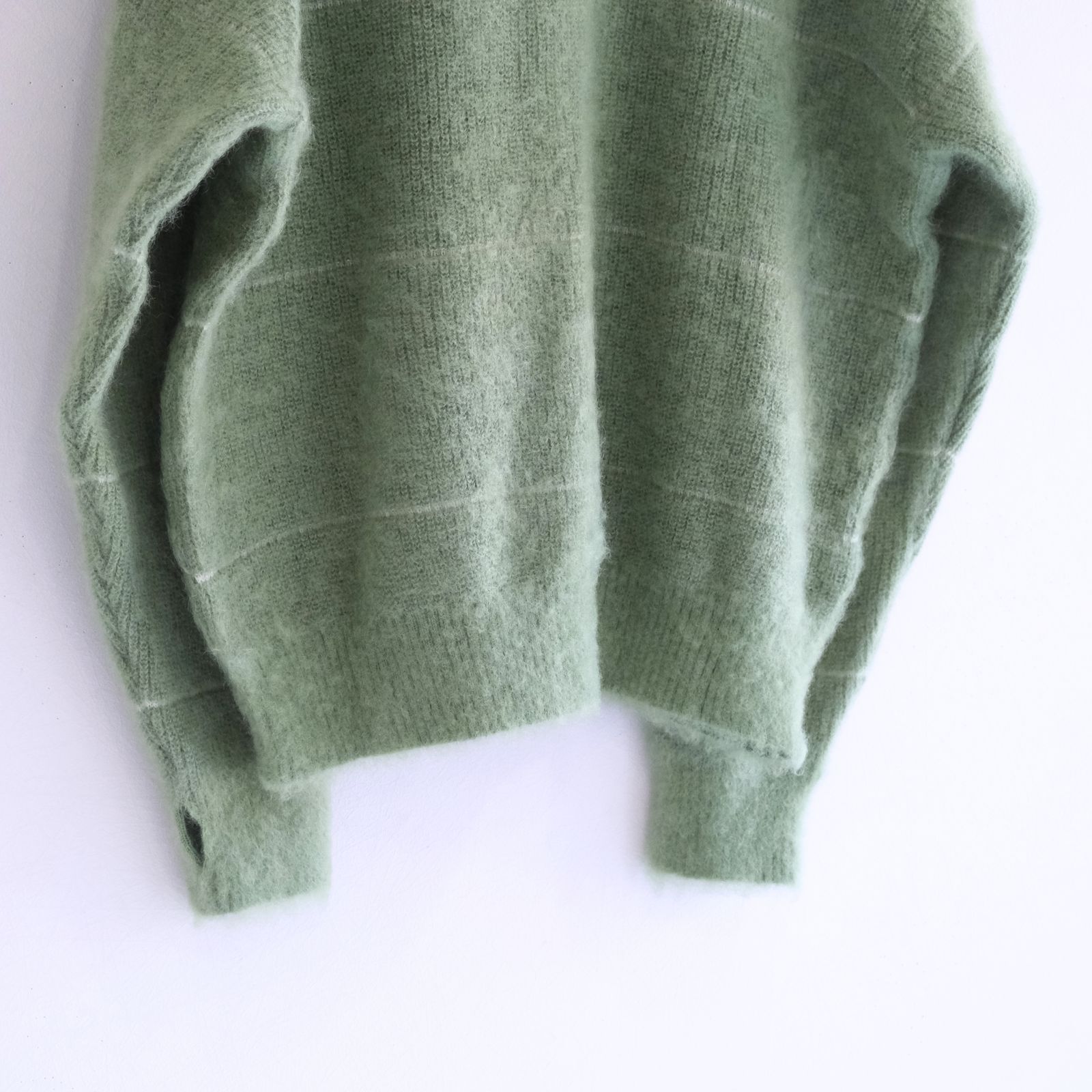 MOHAIR BOARDER CARDIGAN（GREEN）