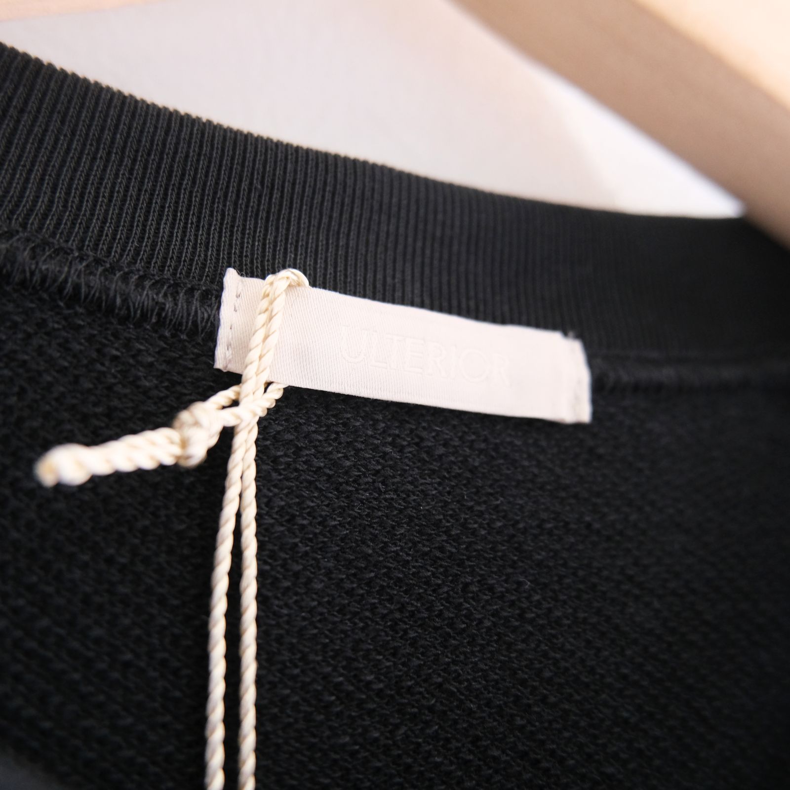 SOFT DRY SHORT LOOP TERRY SLEEVLESS TOP （BLACK）