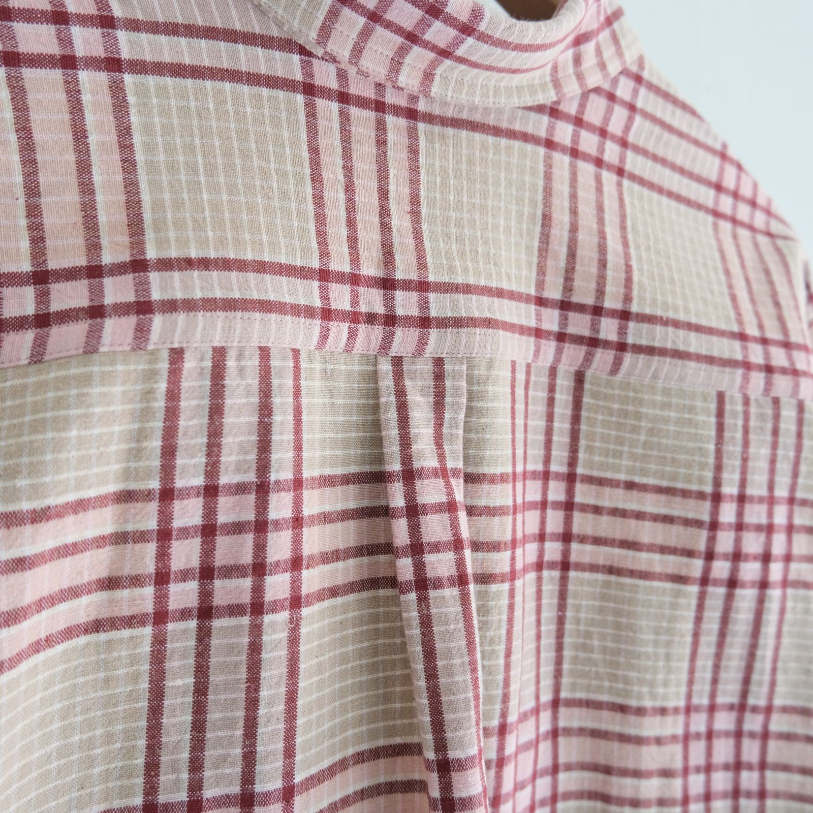 PLANE SHIRT / プレーンシャツ（FLORA CHECK HANDLOOM）