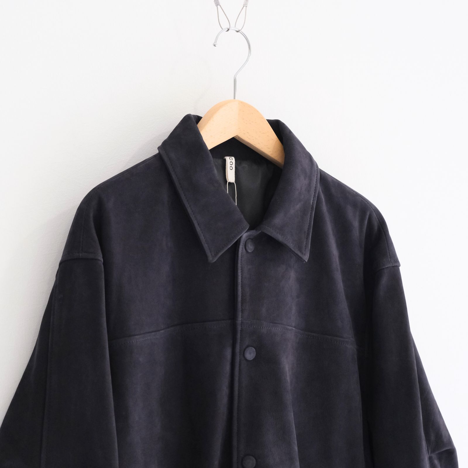 COACH JKT / ジャケット / コーチジャケット / レザージャケット / COW NUBUCK / 牛革 / NAVY
