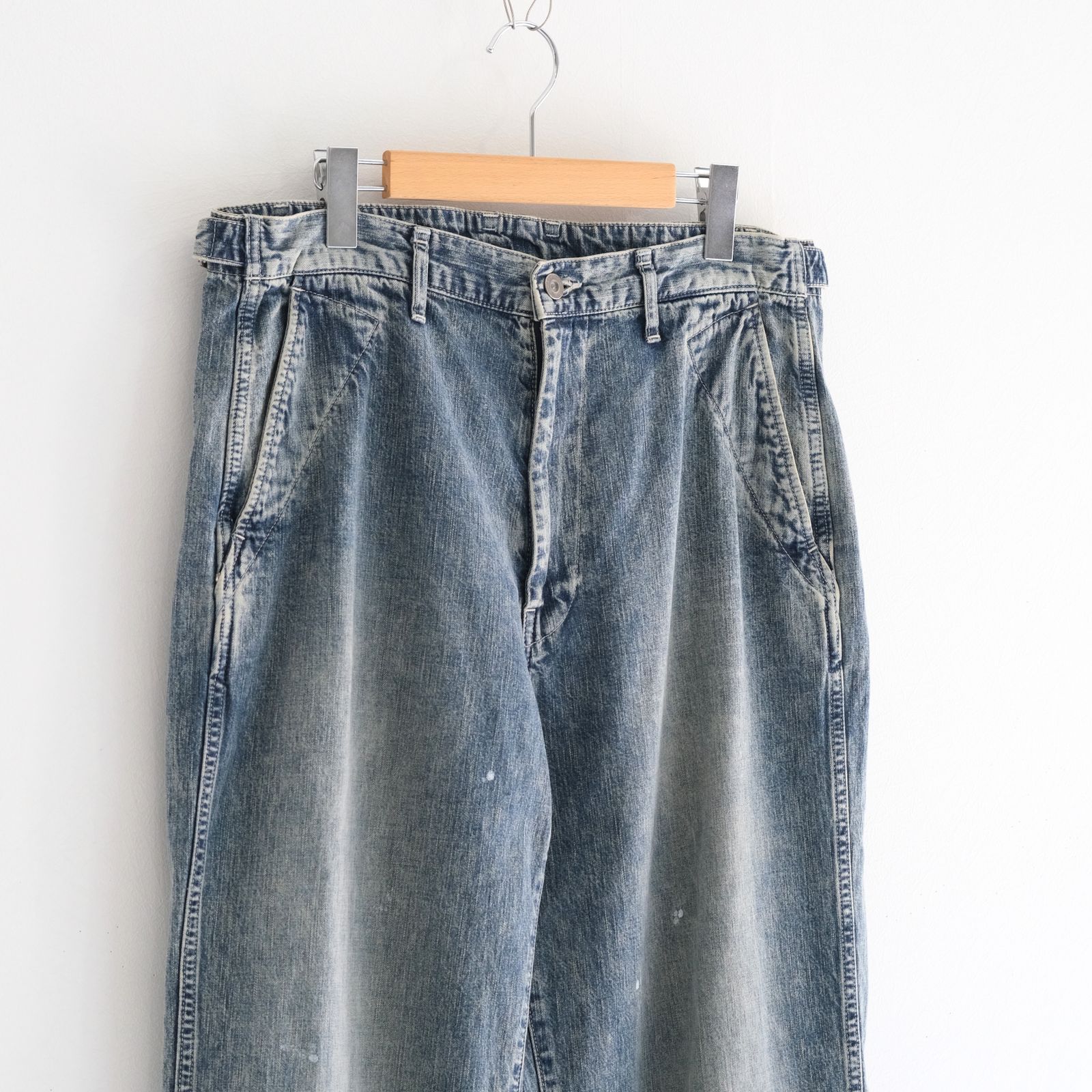 FADED LIGHT DENIM WORK PANTS（FADED BLUE）
