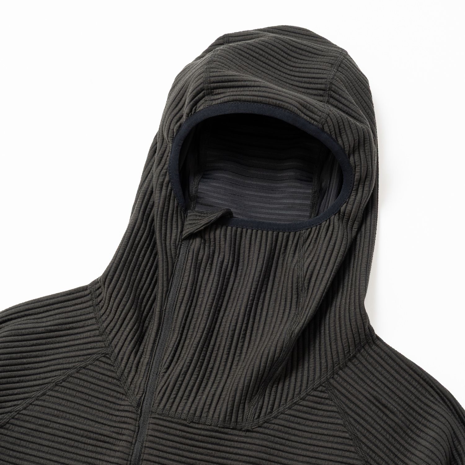 【入荷時期：2026年7月頃】Uneven Anonymous Balaclava Hoodie / アンイーヴン アノニマス バラクラバ フーディー（OFF BLACK）
