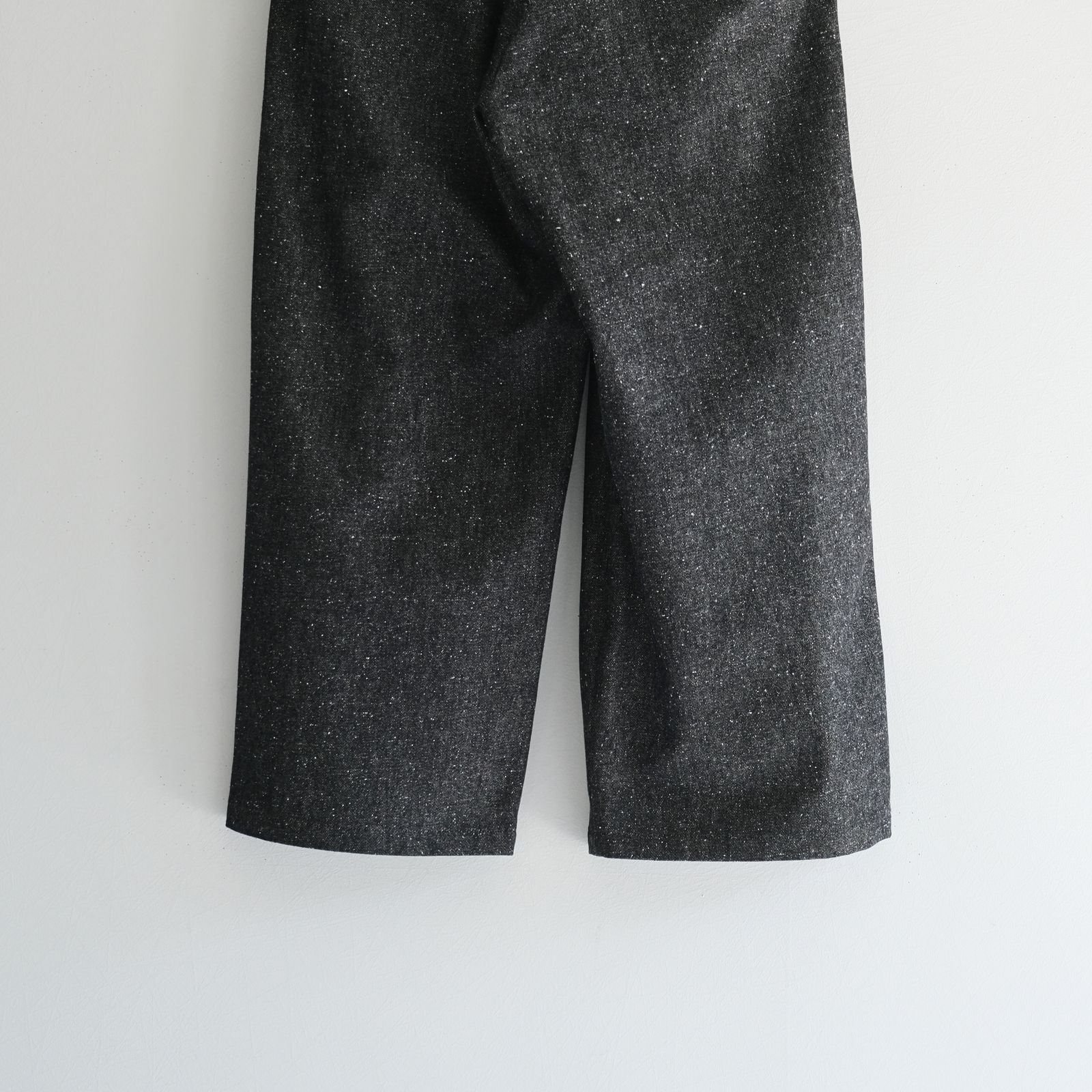 Silk Denim Wide Pants / デニム / シルク / コットン / BLACK