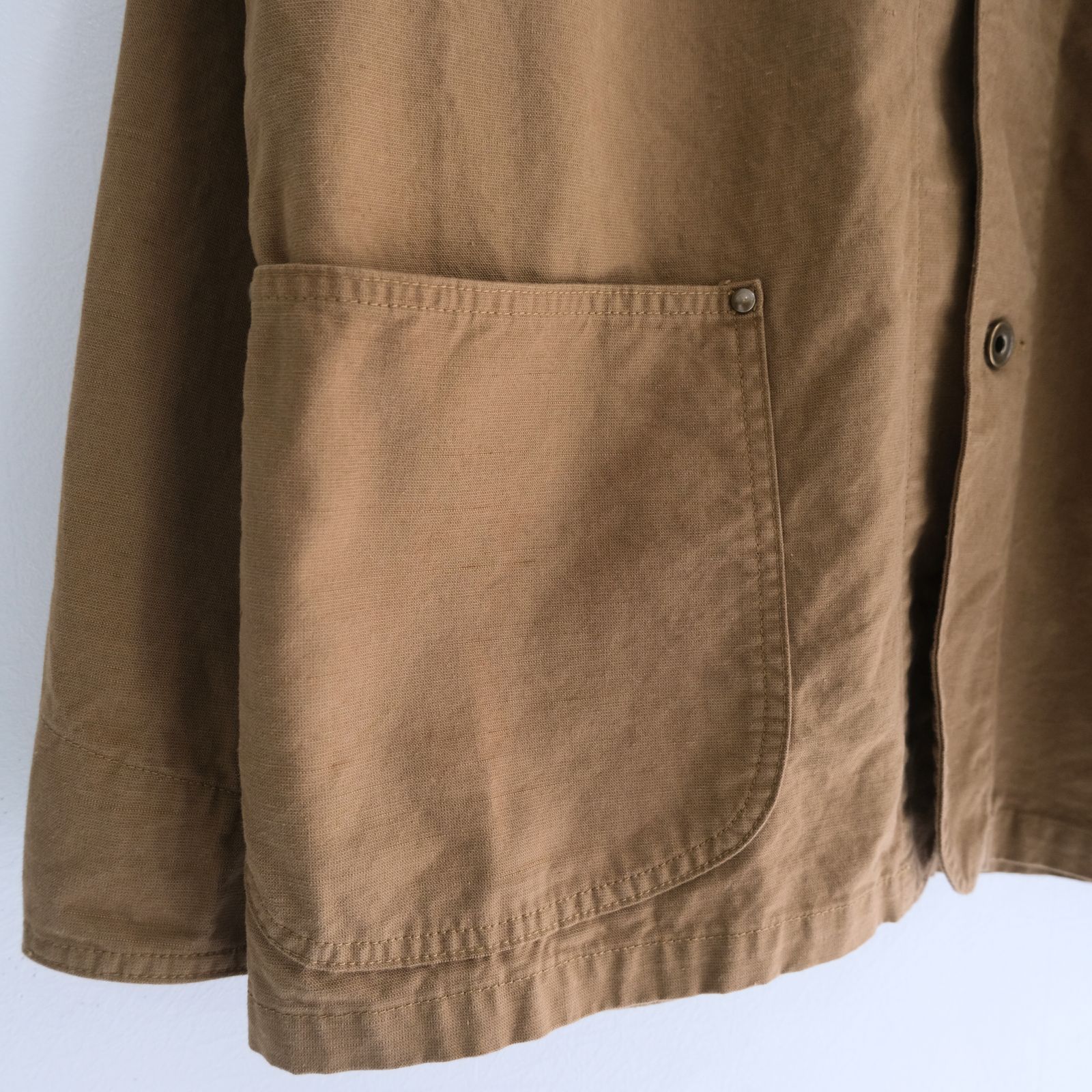 WASHED C/R/S DUCK COVERALL / ジャケット / カバーオール / KHAKI BEIGE