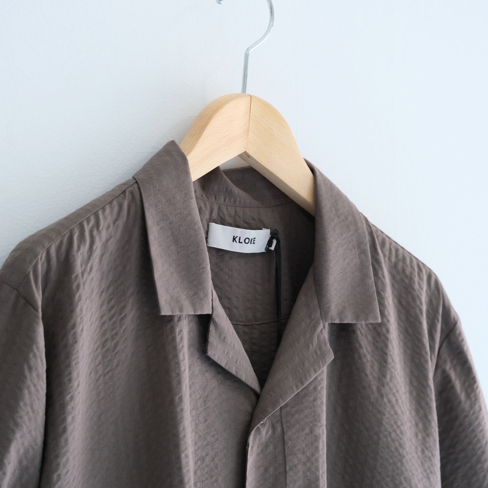 Mirari Seersucker Shirt / シャツ / シアサッカー / Brown