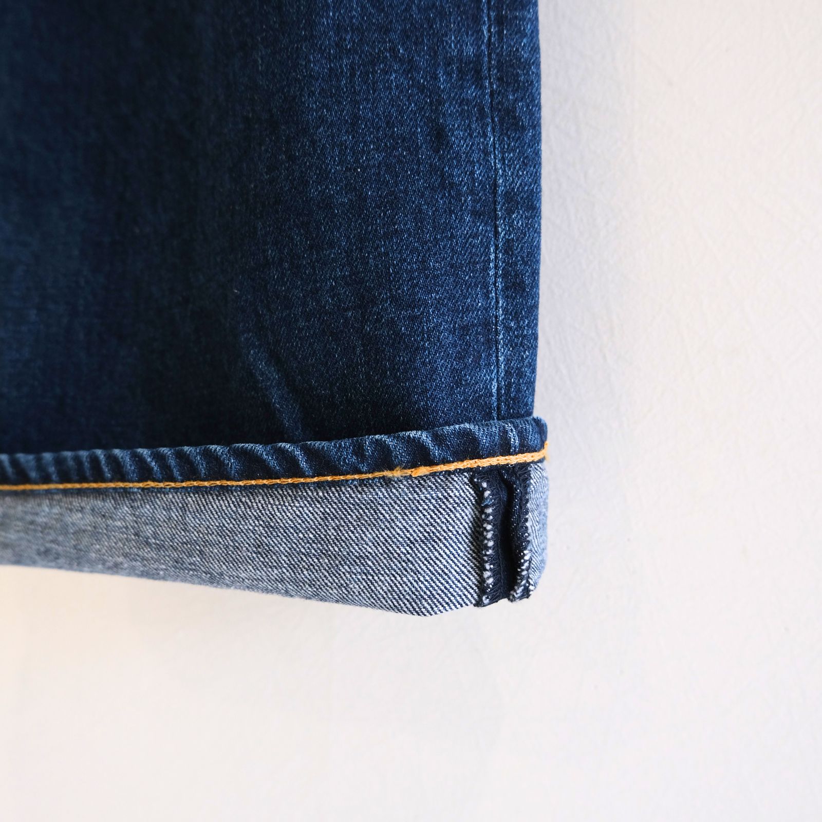 "JUDE II" LEATHER New Standard Straight by 12oz Denim（BLUE）