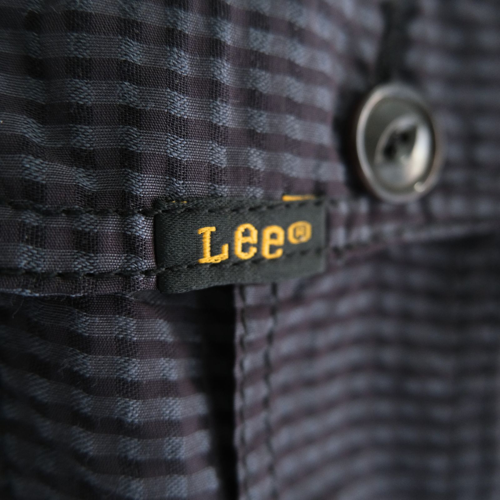 Lee / SEVEN BY SEVEN / SHEER COWBOY JACKET ‐Gingham Check Indian fabric‐ （Navy）