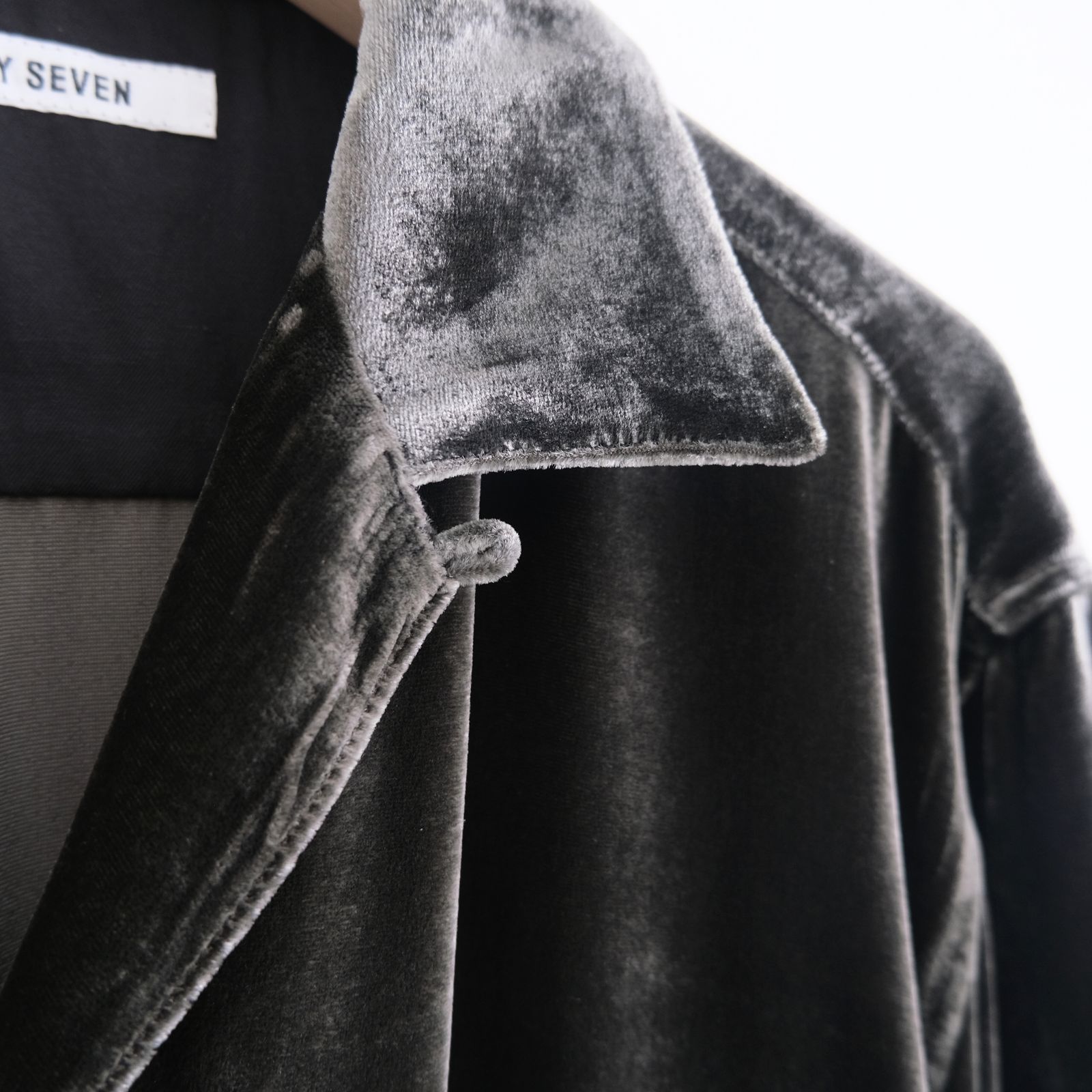VELVET OPEN COLLAR SHIRTS ‐Silk Rayon‐ / シャツ / 開襟シャツ / シルク / レーヨン / ベルベット / Black