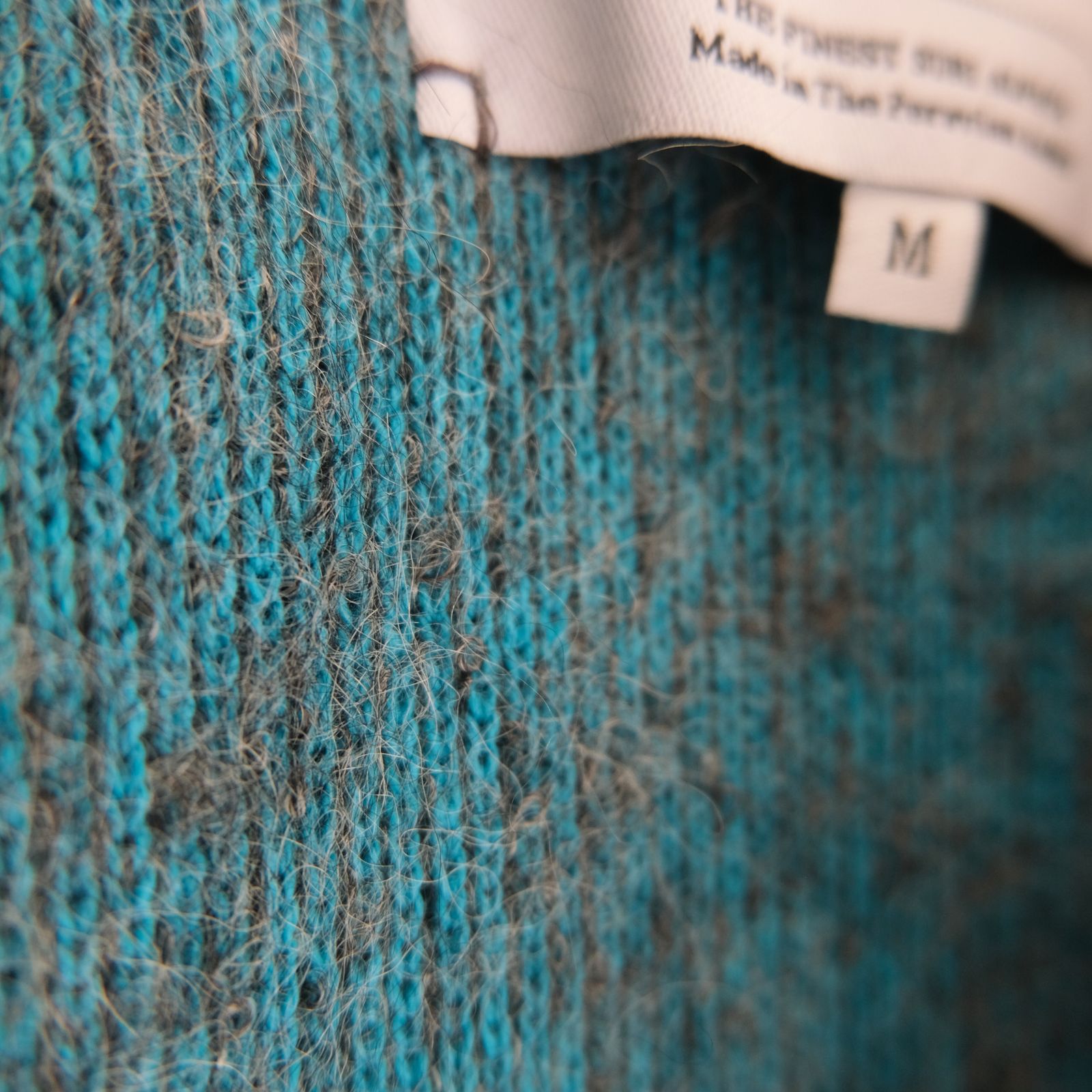 Suri Alpaca Bomber Jacket / ジャケット / ボンバージャケット / アルパカ / スリアルパカ / Grey / Turquoise