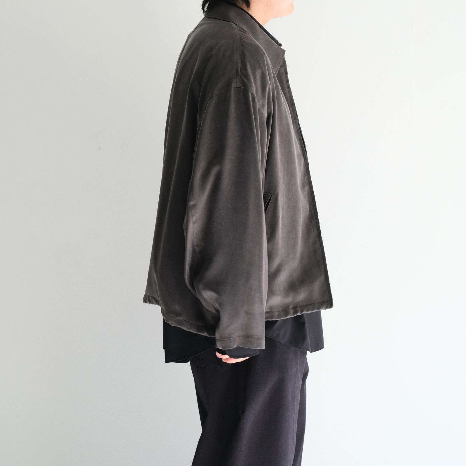Cupro Drizzer JKT / ジャケット / ドリズラージャケット / キュプラ / Gray