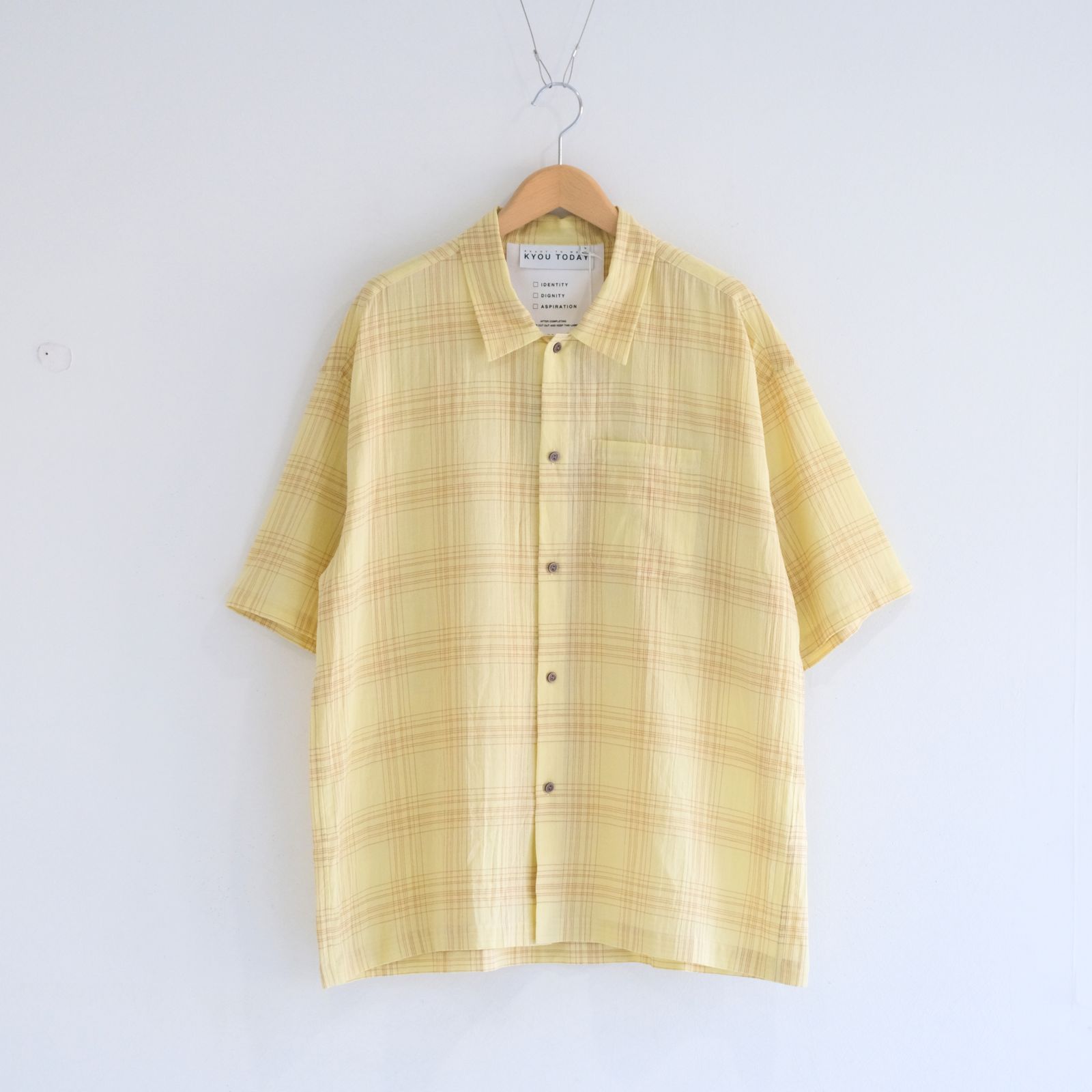 "MERCED" Sheer Through Shirt （YELLO）