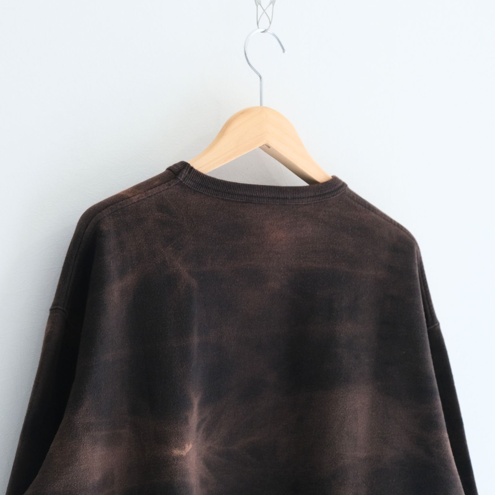 Reimagined Newsboy Fleece-Lined Sweatshirt / スウェット / Bleached Black