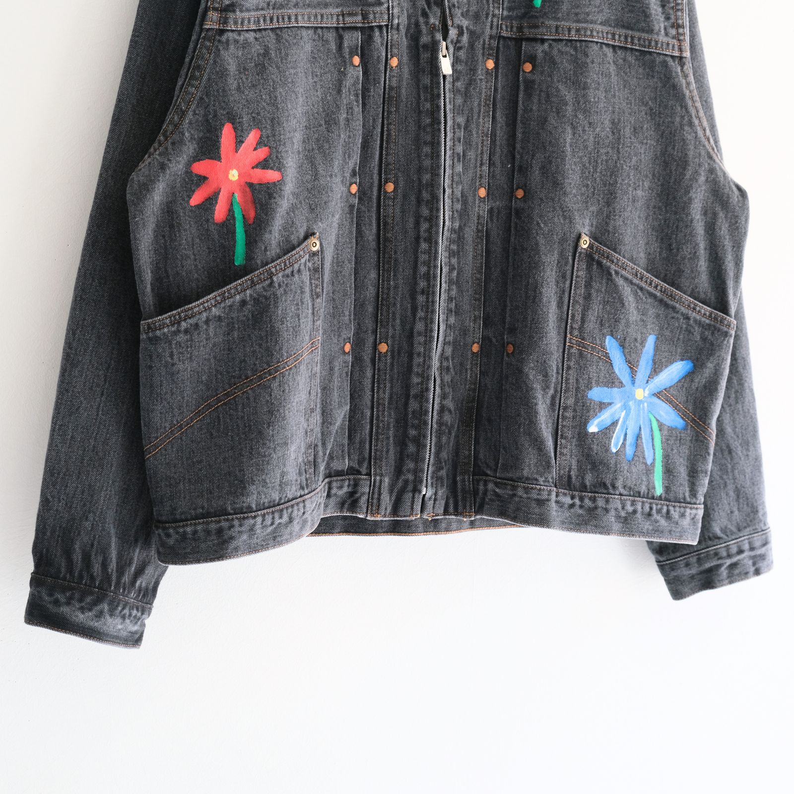 "ROEBUCK" Type-50s Hand Painted Jacket feat. MIO YAMAMOTO / 「ROEBUCK」タイプ50s ハンドペイントジャケット feat. ミオ ヤマモト（BLACK）