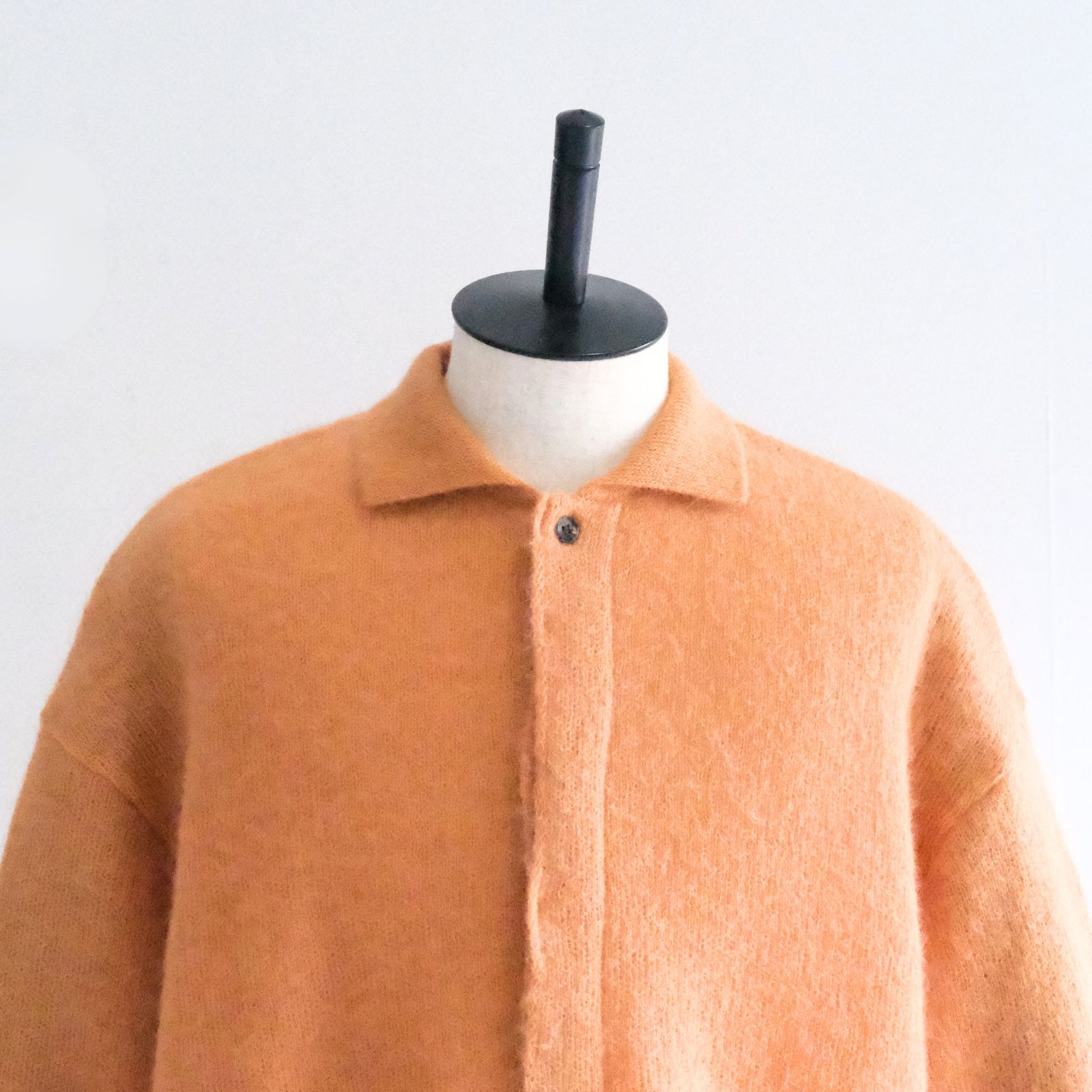 【残り1点】Kid Mohair Knit Shirts（Orange）