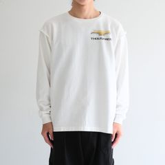 DETROIT LOGO CUTOFF LS TEE（OFF WHITE）