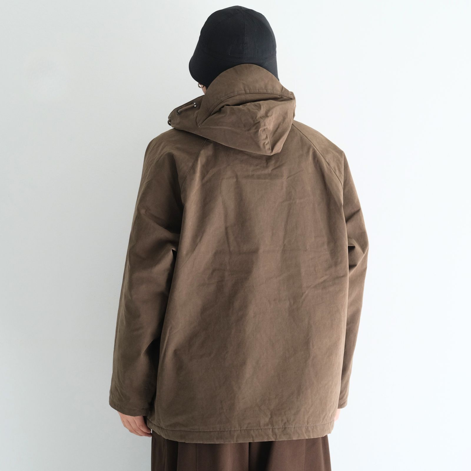 WAXED WEATHER PARKA / プルオーバー / パーカー / ワックス加工 / OLIVE BROWN