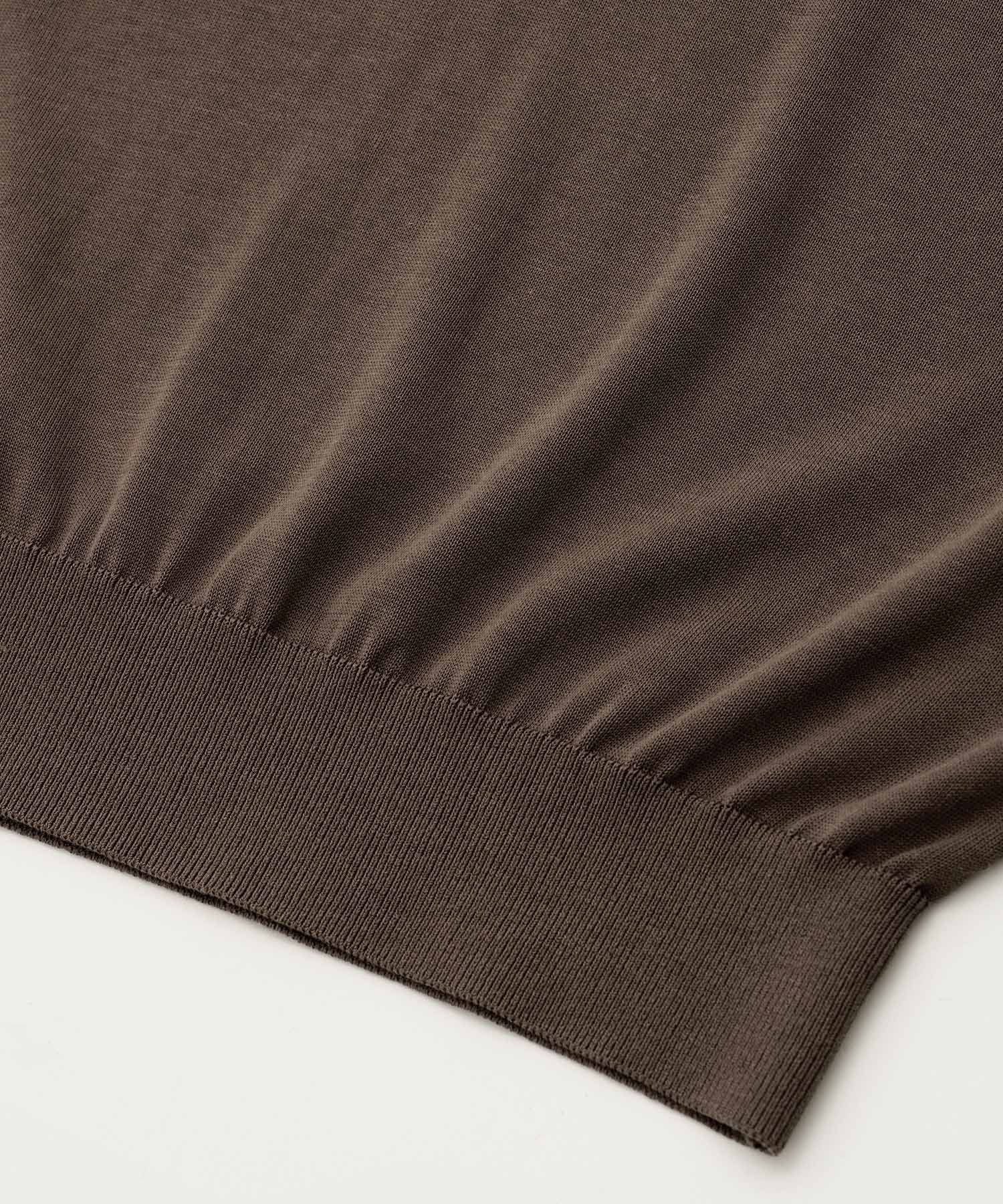 Current Silk V-neck Knit / ニット / Vネック / ブラウン