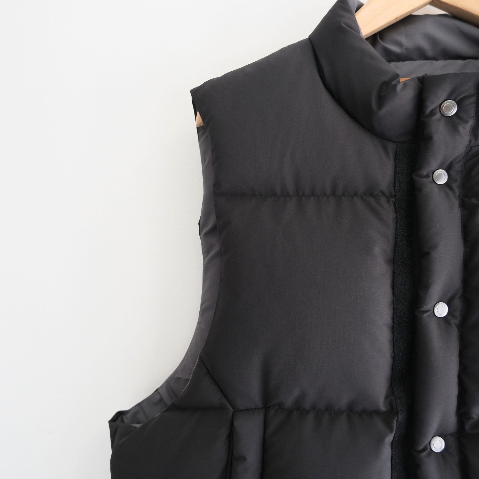 【残り1点】"SPRINGFIELD"  Water-repellent Down Vest（BLACK）