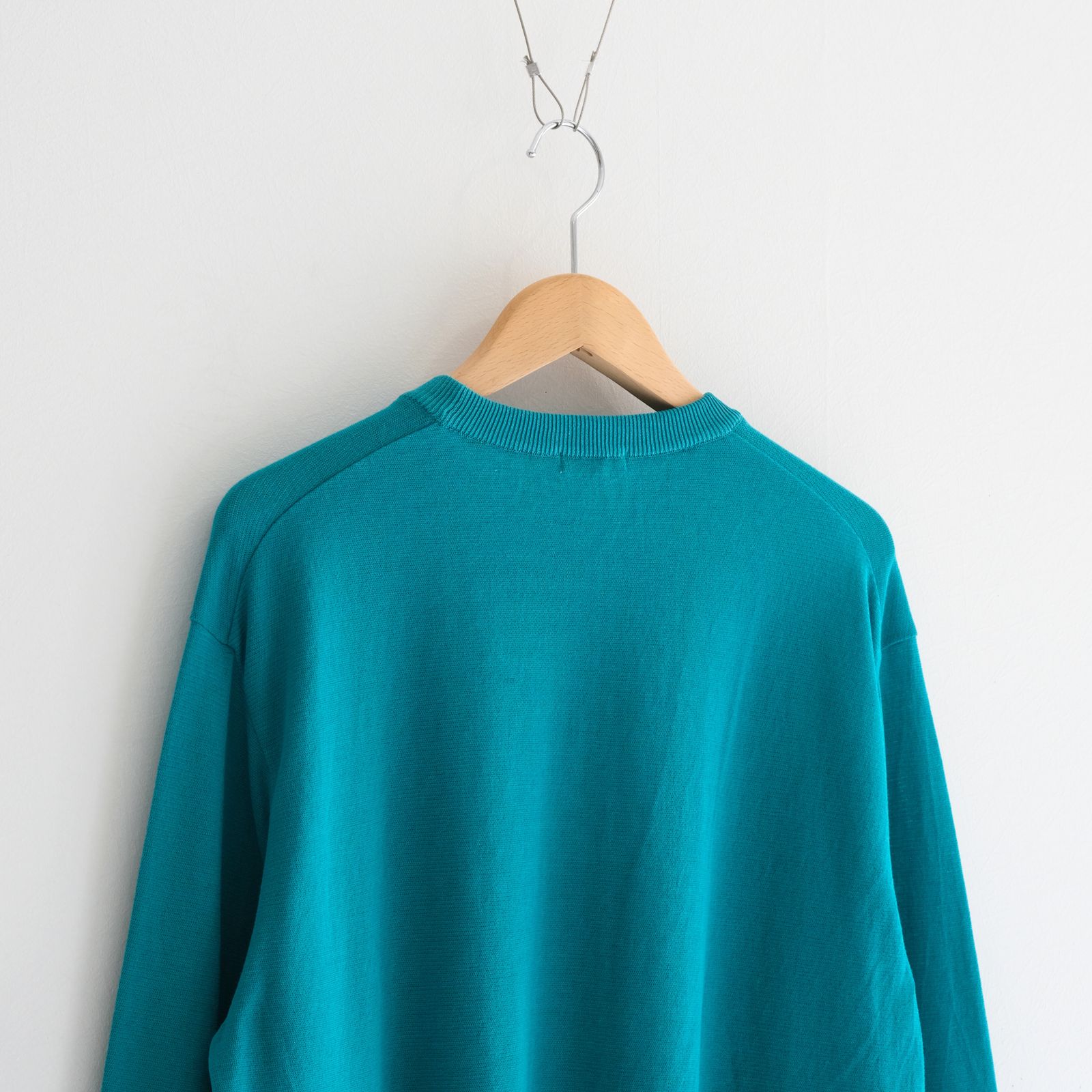 TWISTED COTTON KNIT PULLOVER / ニット / コットン / PEACOCK GREEN