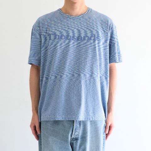 VORTEX TECHNICAL LOGO TEE fabric by SUN/kakke （MIX BLUE）