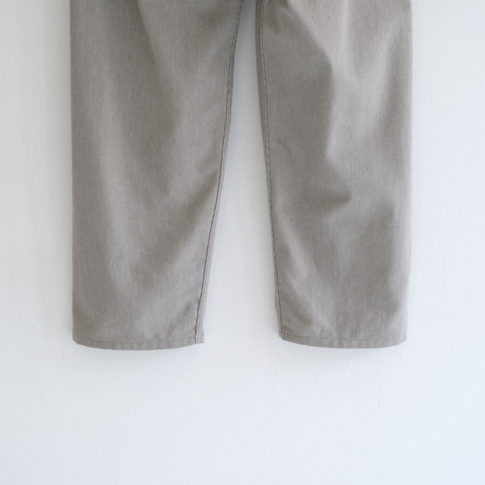 5PK COTTON PIQUE WIDE PANTS / Unstained / organic cotton / パンツ / GRY