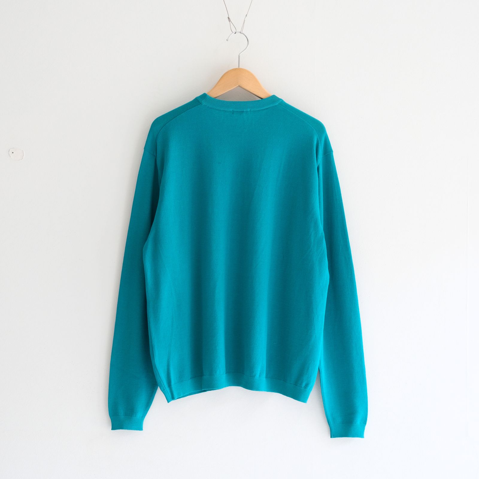 TWISTED COTTON KNIT PULLOVER / ニット / コットン / PEACOCK GREEN