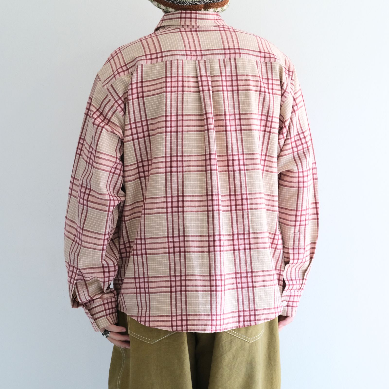 PLANE SHIRT / プレーンシャツ（FLORA CHECK HANDLOOM）