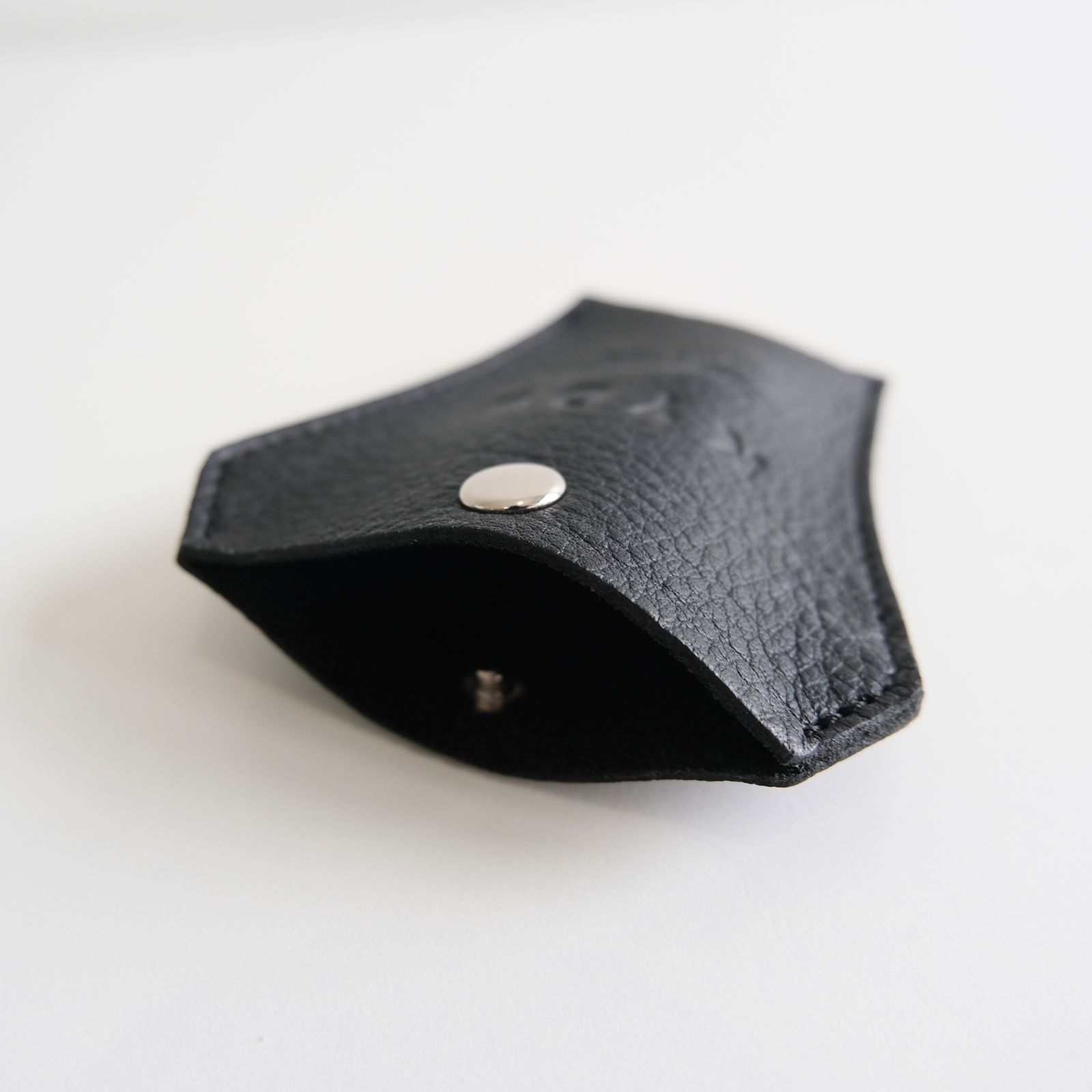 masason ②GEROCHRISTO 20号 動物黒メッ 925リング Big Oval Faced Cut Black Zircon Silver Ring, Silver Handmade
