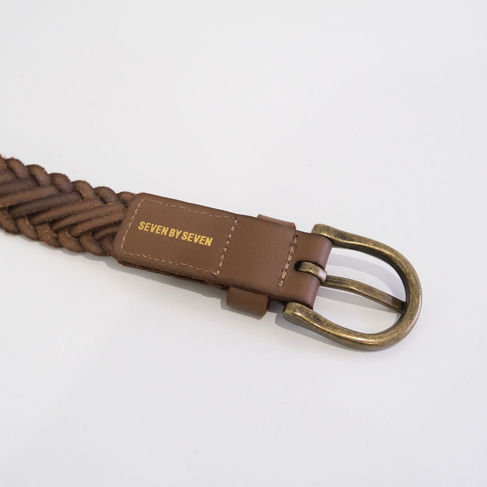 HAND BRAIDING LEATHER BELT ‐Cow leather‐ / ベルト / レザー / Brown