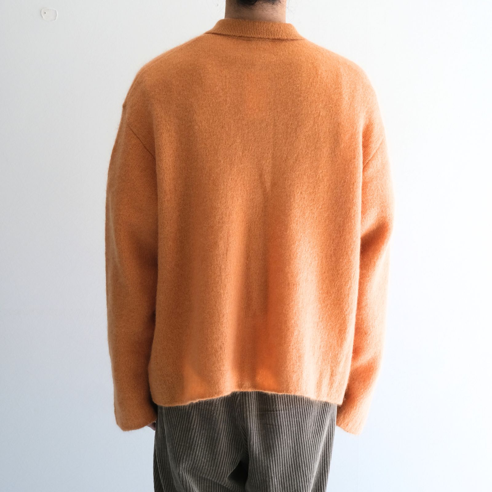 【残り1点】Kid Mohair Knit Shirts（Orange）