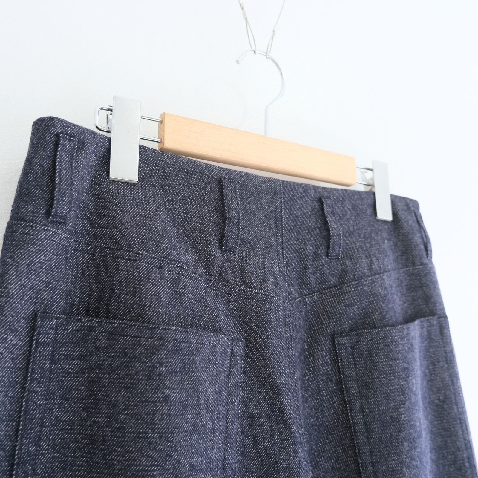 【残り1点】Tucked Wide Trousers / タクト ワイド トラウザー（Indigo）