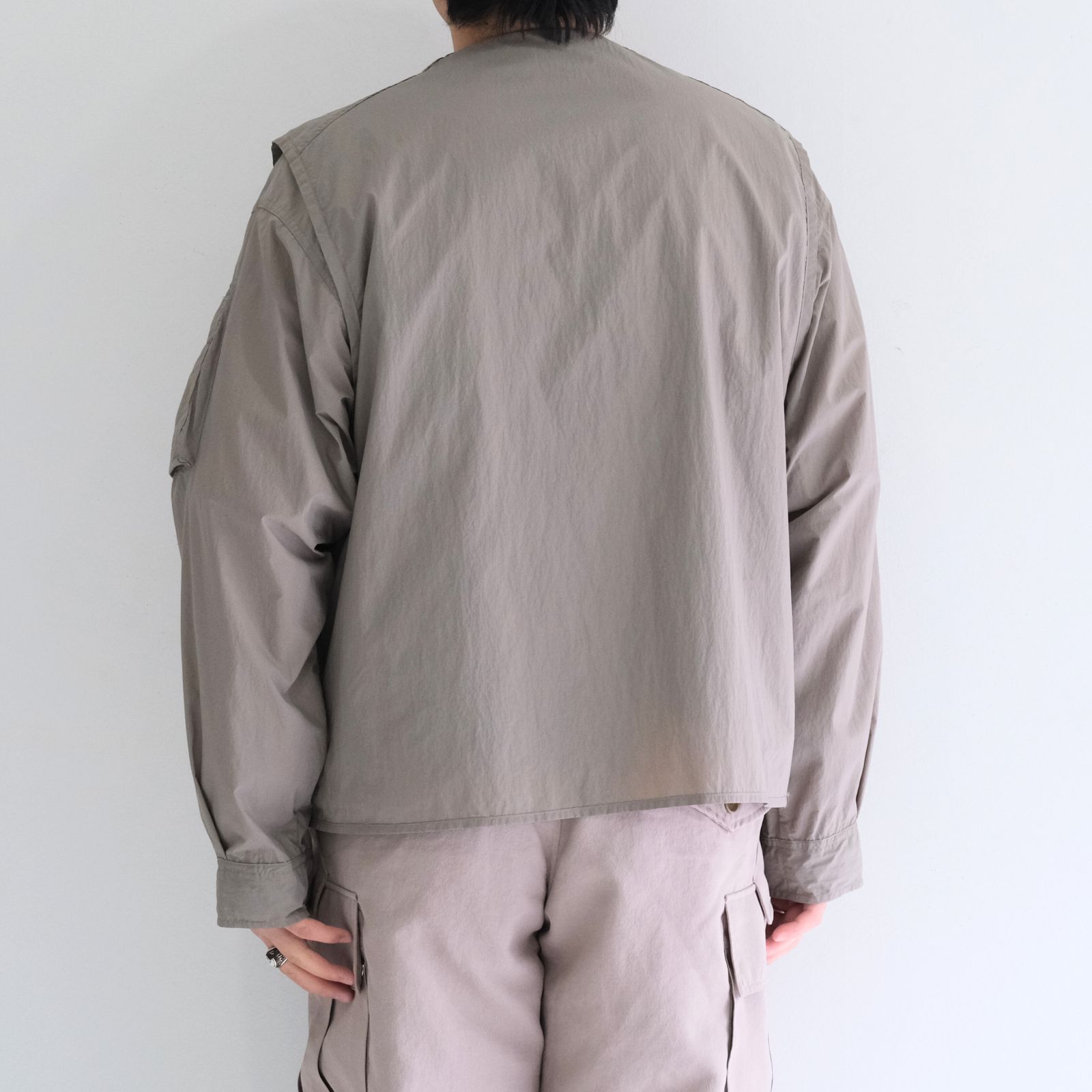 Weathering Nylon Reversible 4Way JKT / ウェザリングナイロンリバーシブル4Wayジャケット（KHAKI）