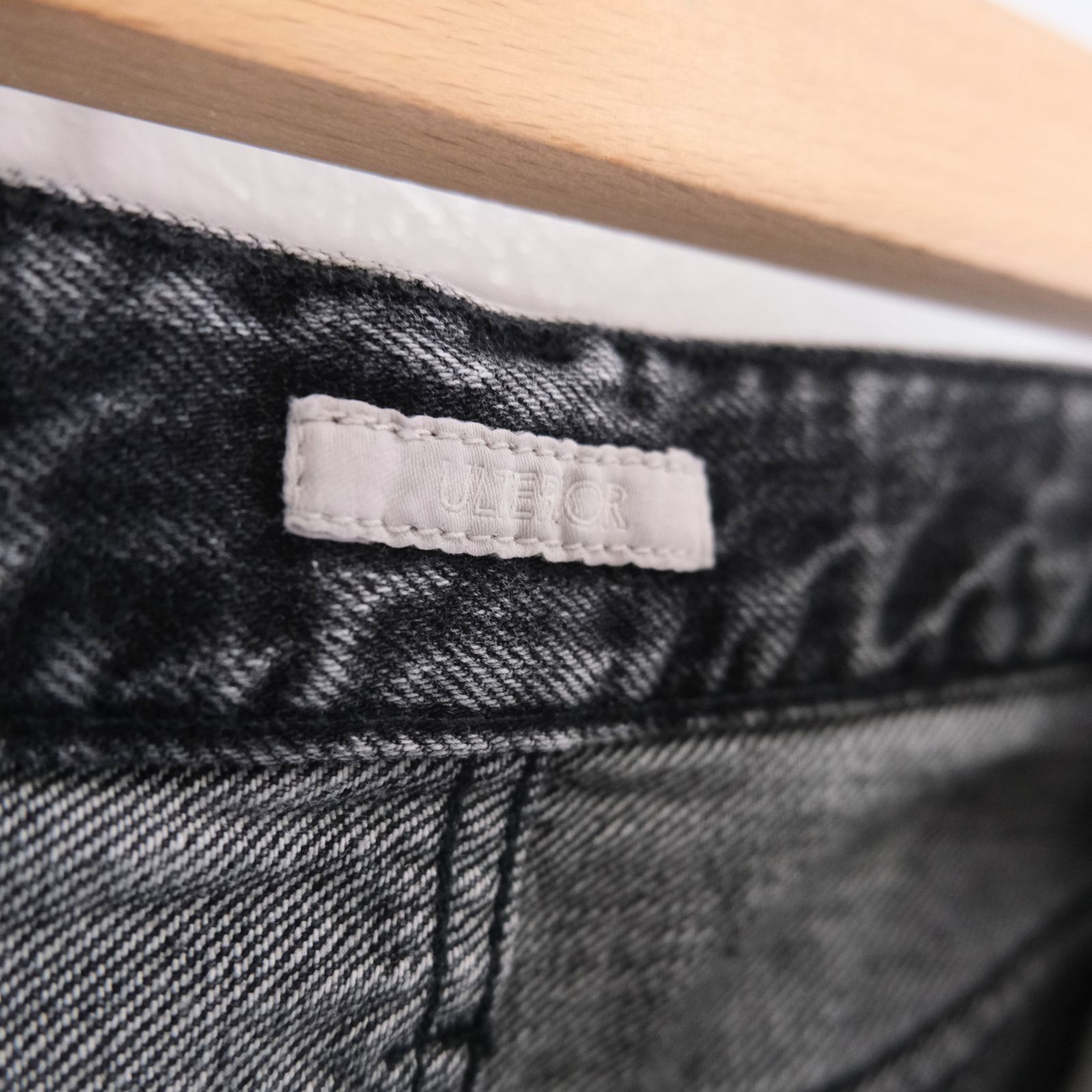 VINTAGE WASHED SELVEDGE BLACK DENIM 5P PANTS / パンツ / デニム / 5ポケット / FADED BLACK