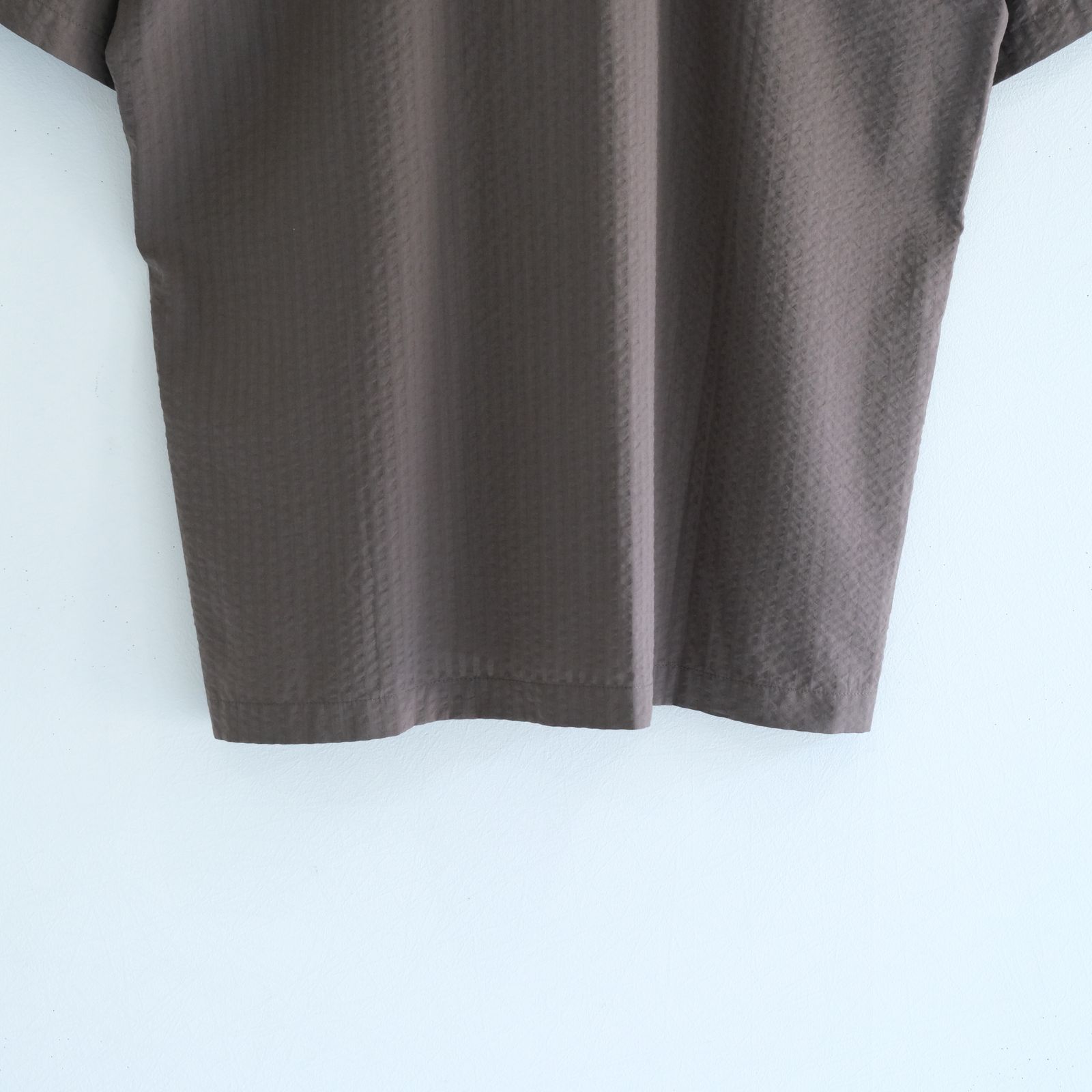 Mirari Seersucker Shirt / シャツ / シアサッカー / Brown