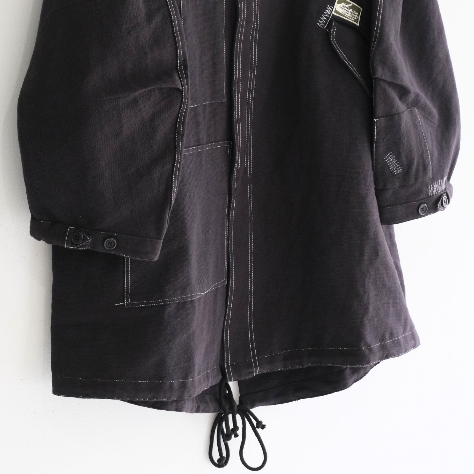 BRAMBLE PARKA / コート / フィッシュテールパーカー/ コットン / Wonky-Wear / BLACK