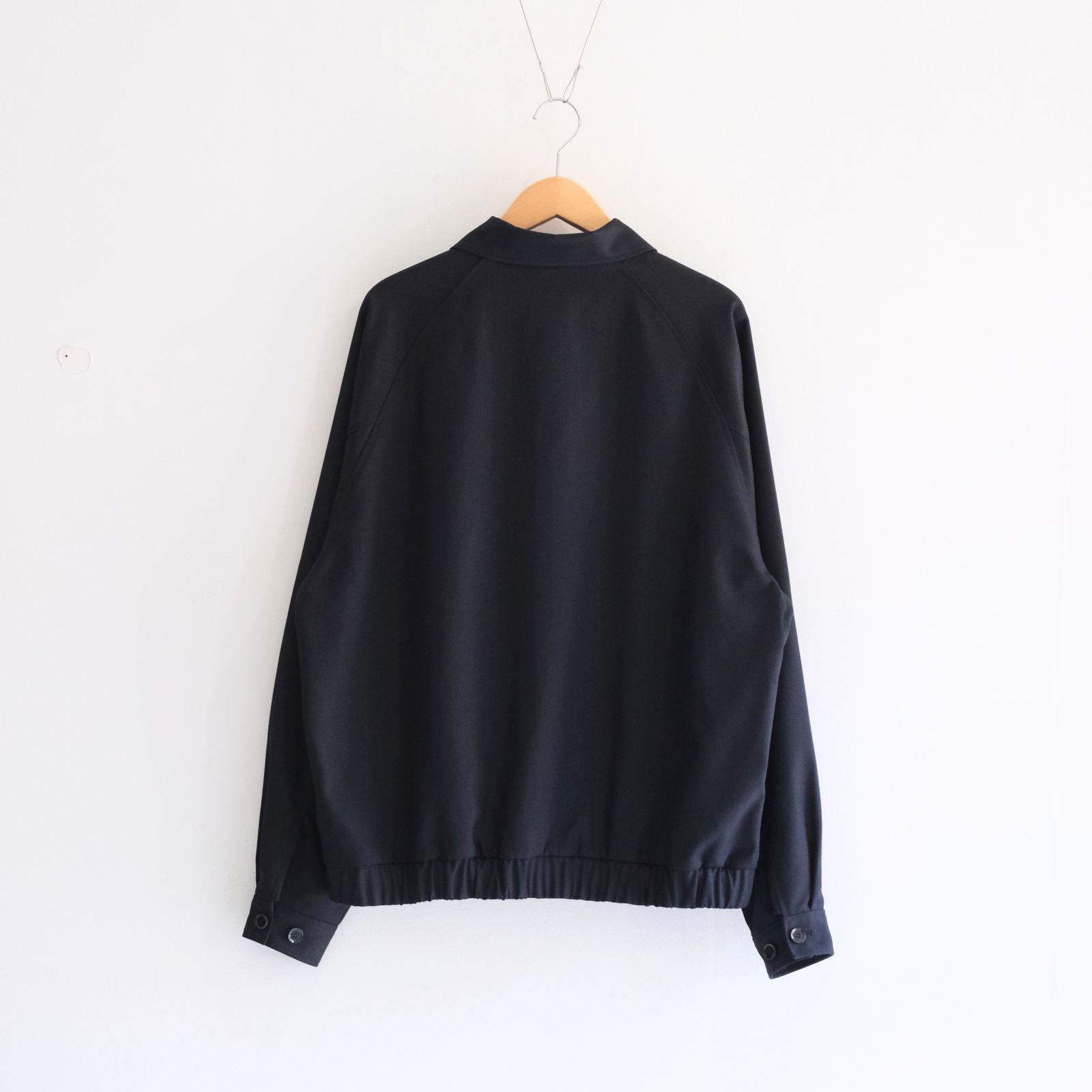 【残り1点】MESH WOOLEN RAGLAN BLOUSON（LIBERTY NAVY）