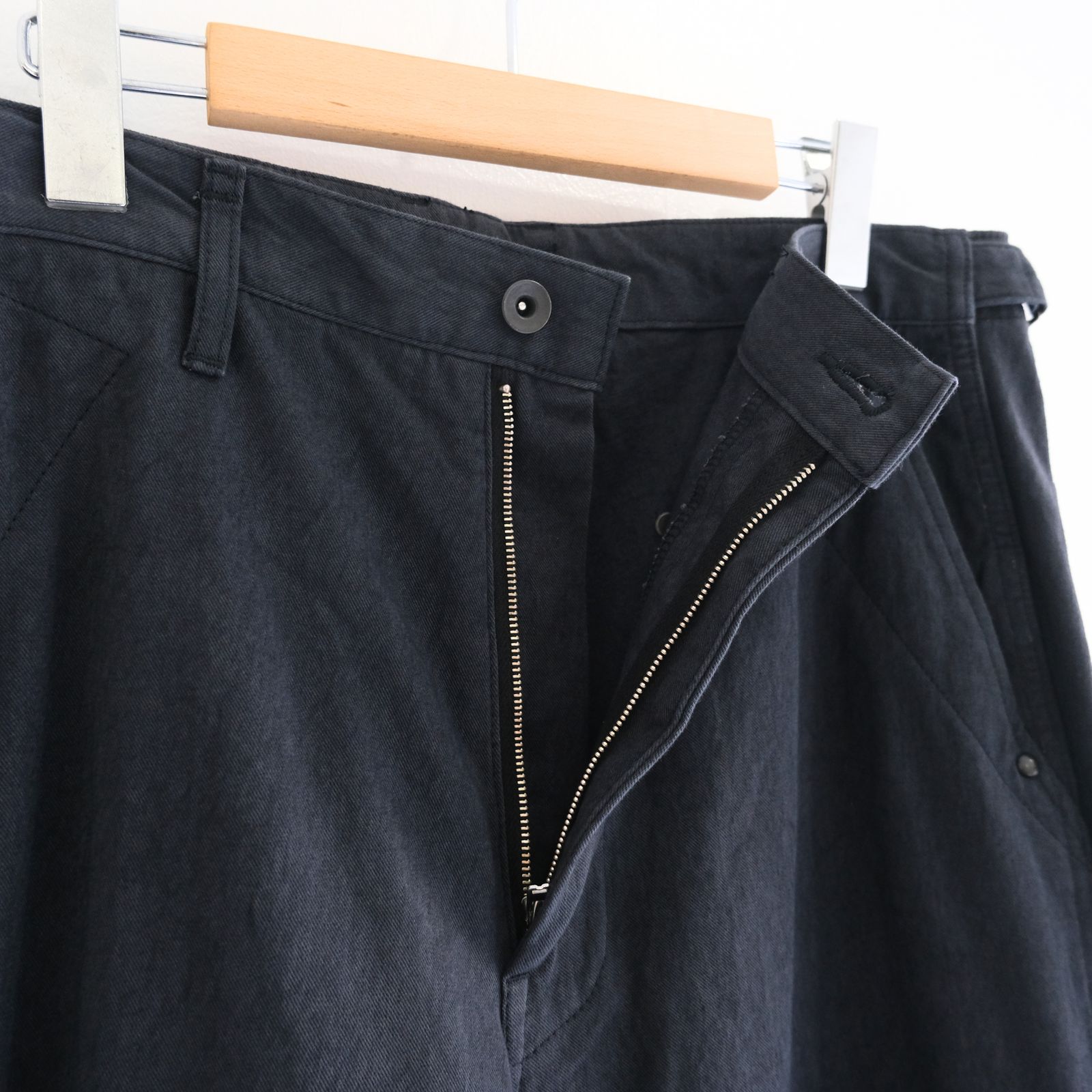 FADED CORKSCREW TWILL WORK PANTS（FADED BLACK）