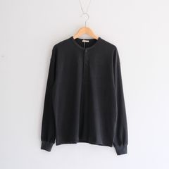 FADED TWIST TENJIKU HENLEY-NECK TOP / ヘンリーネック / ロンT /  BLACK
