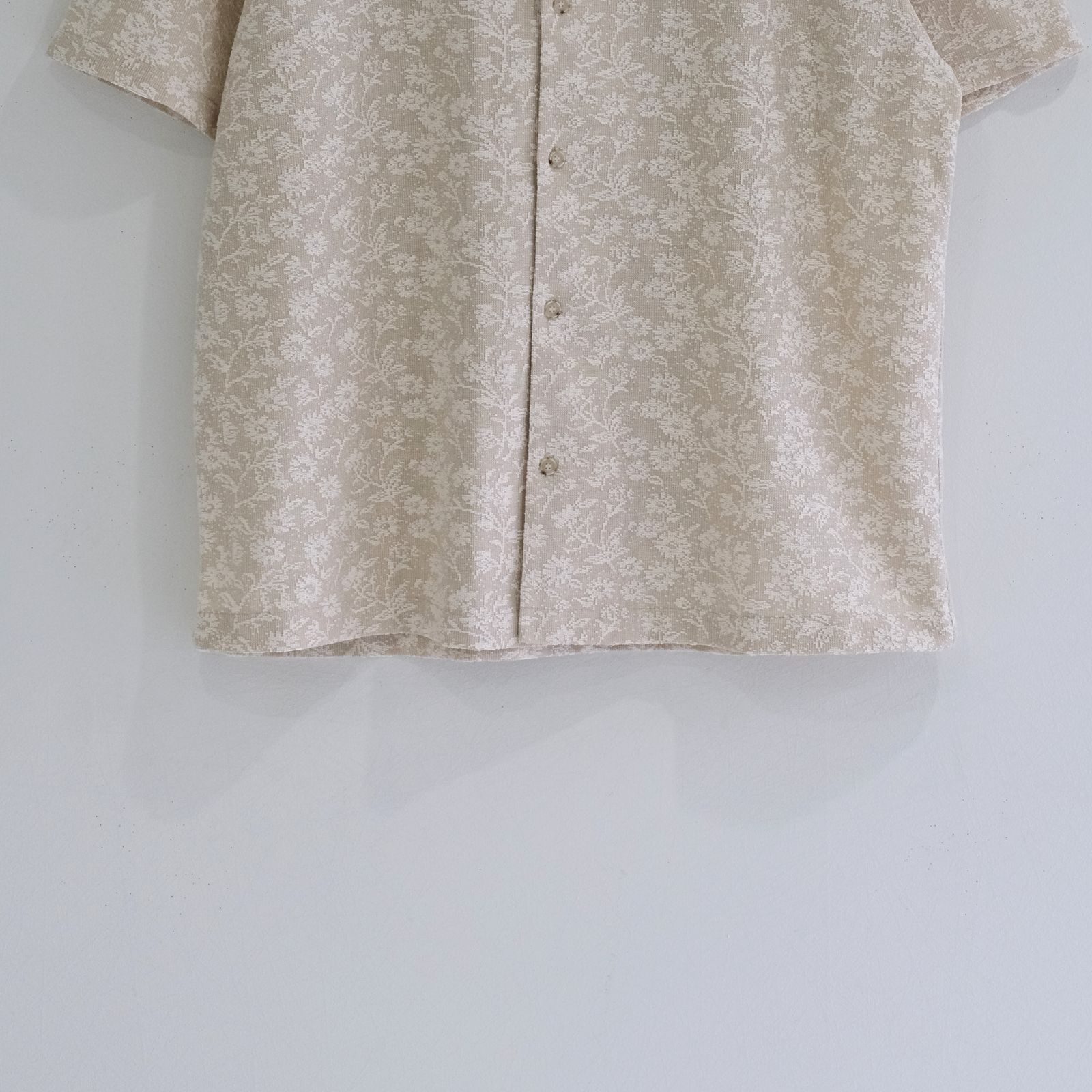 LACE CUBAN COLLAR SHIRTS / 半袖シャツ / PEARL IVORY