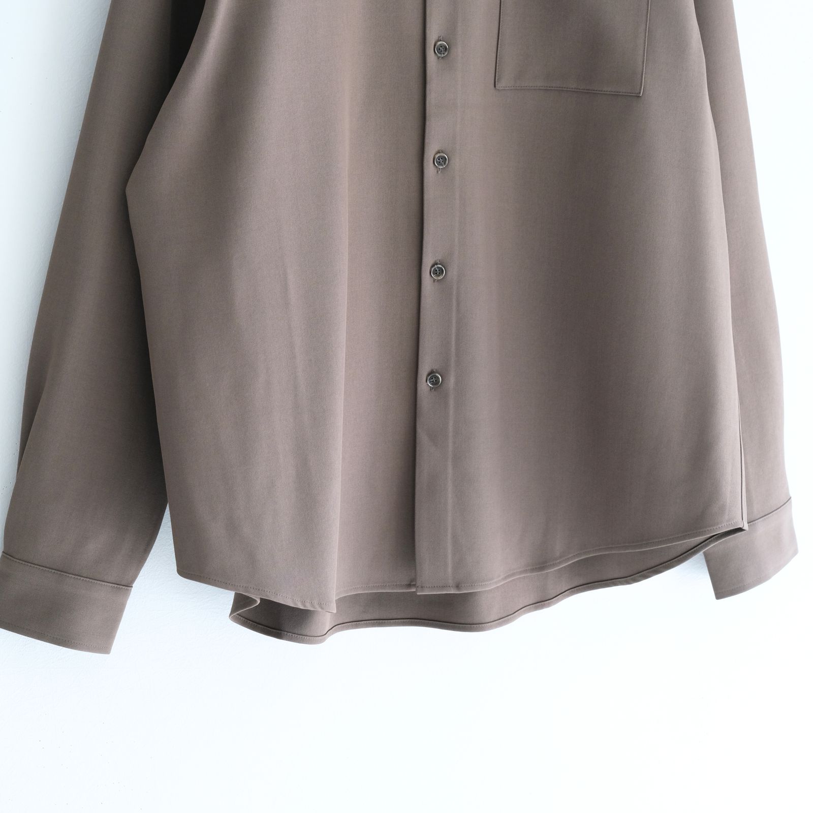 MERELY US LAZY OVERSHIRT / シャツ / 長袖 / DARK TAUPE