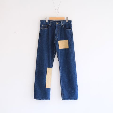 "JUDE II" LEATHER New Standard Straight by 12oz Denim（BLUE）